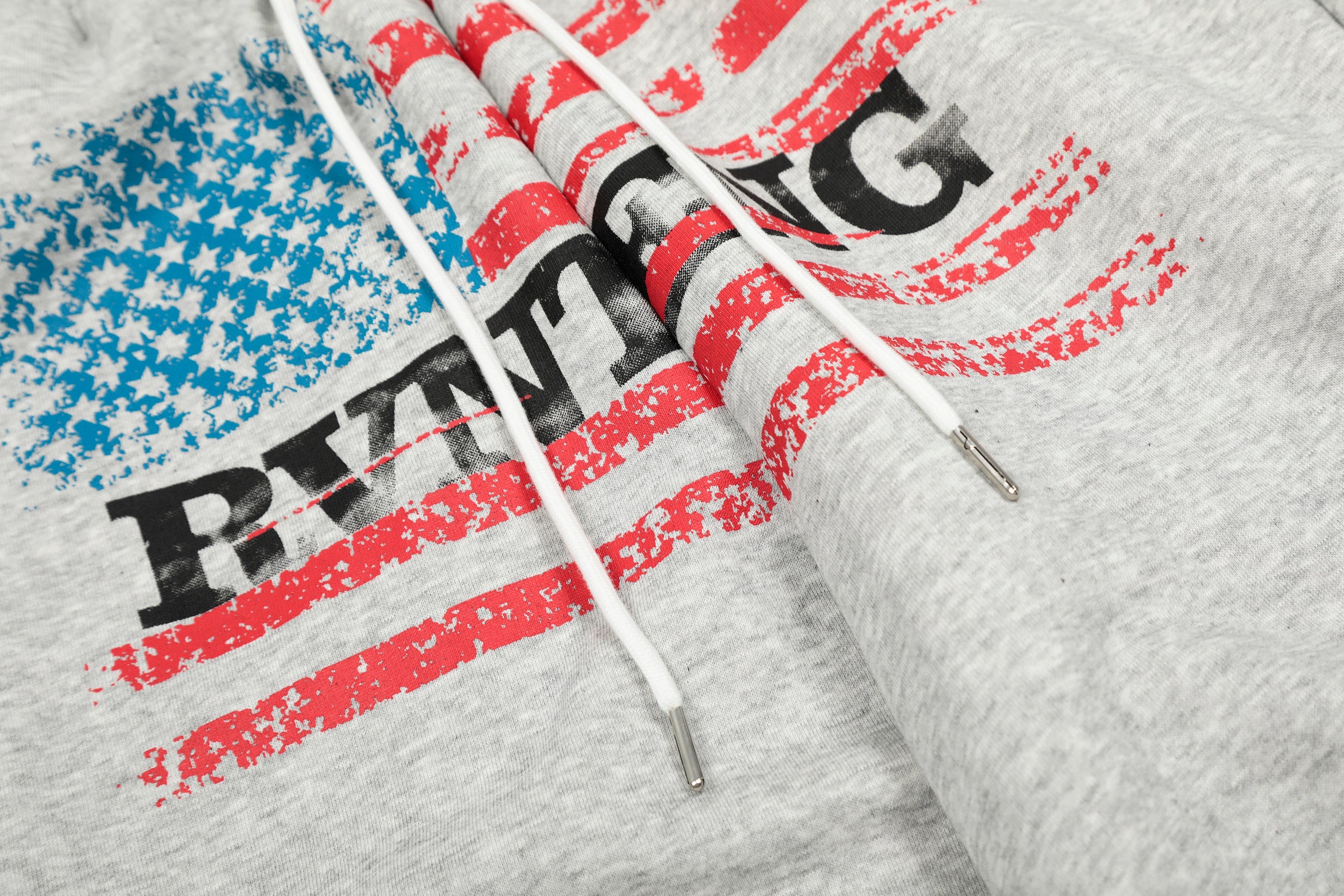 Distressed Flag Graphic Stacked Sweatpants | Oversized Streetwear