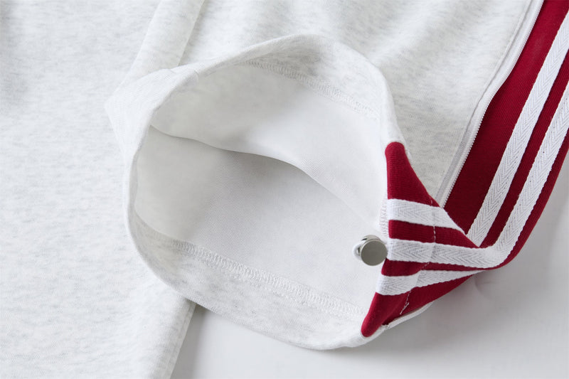 Retro Wide-Leg Track Pants with Triple Side Stripes