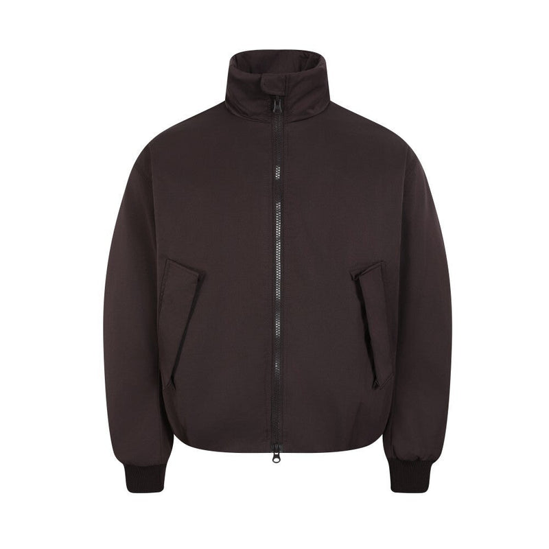 High-Neck Minimal Bomber Jacket | Clean Streetwear Essential