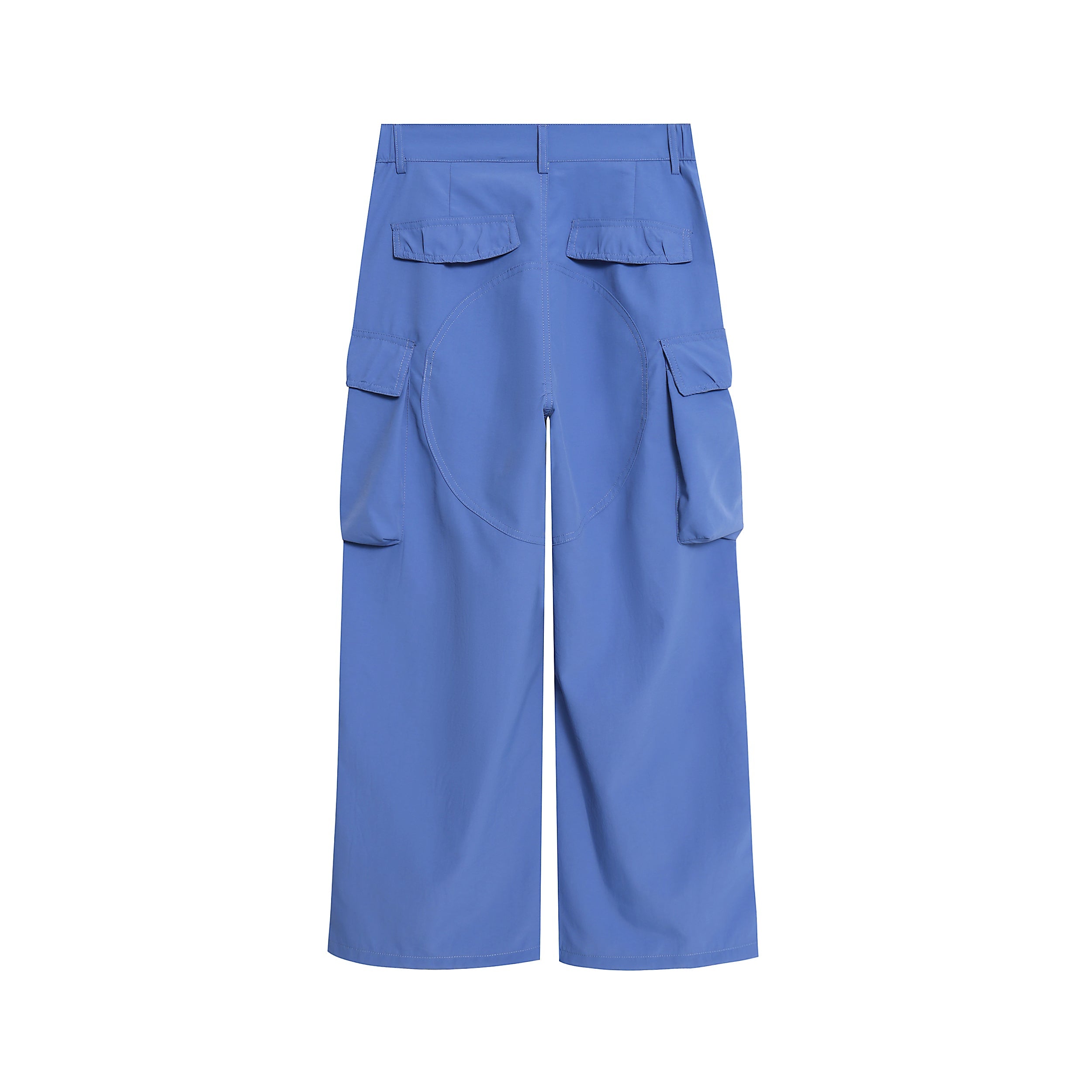 Wide-Leg Nylon Cargo Pants | Y2K Street Style