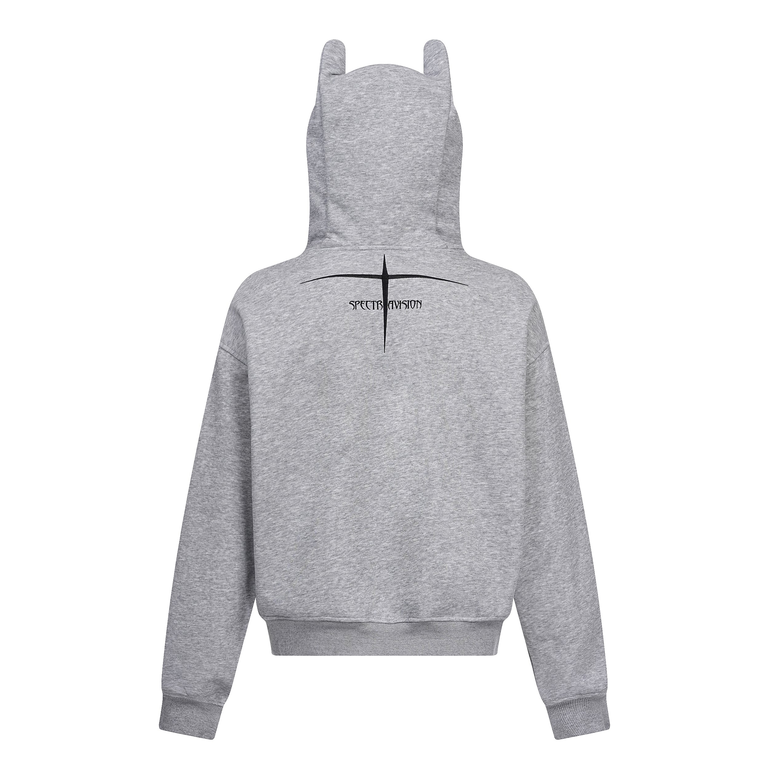 Omirad Devil-Ear Zip Hoodie | Black Streetwear Hoodie