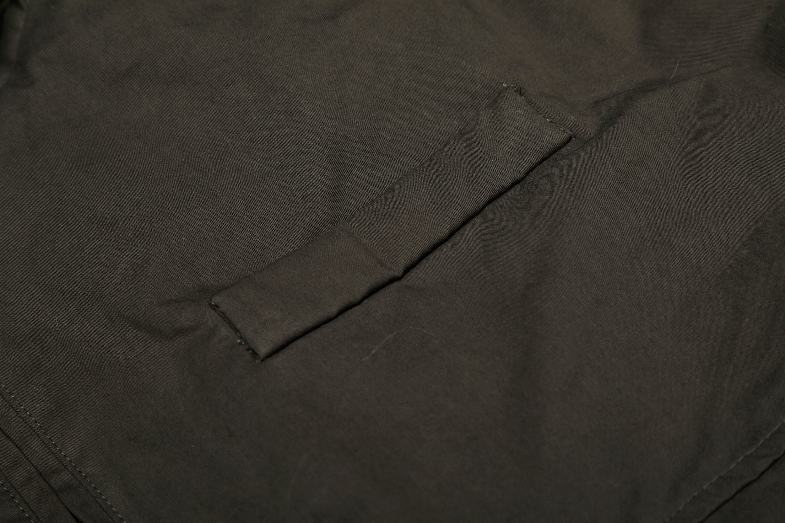 Cotton Stand-Collar Bomber Jacket | Army Green & Brown