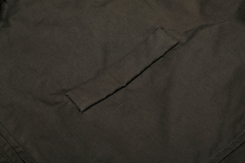 Cotton Stand-Collar Bomber Jacket | Army Green & Brown