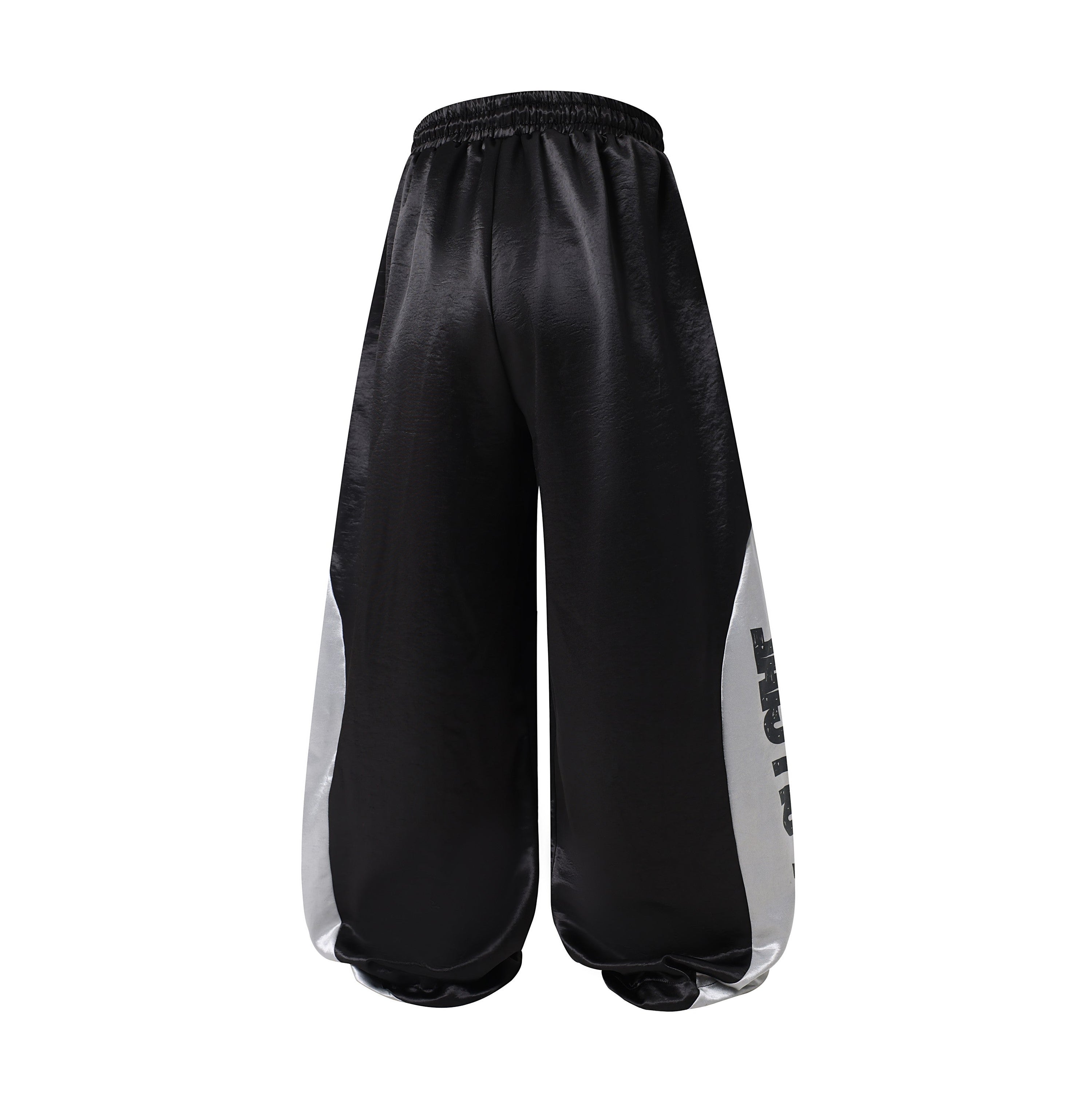 Contrast Panel Ultra Wide-Leg Sweatpants | Y2K Streetwear