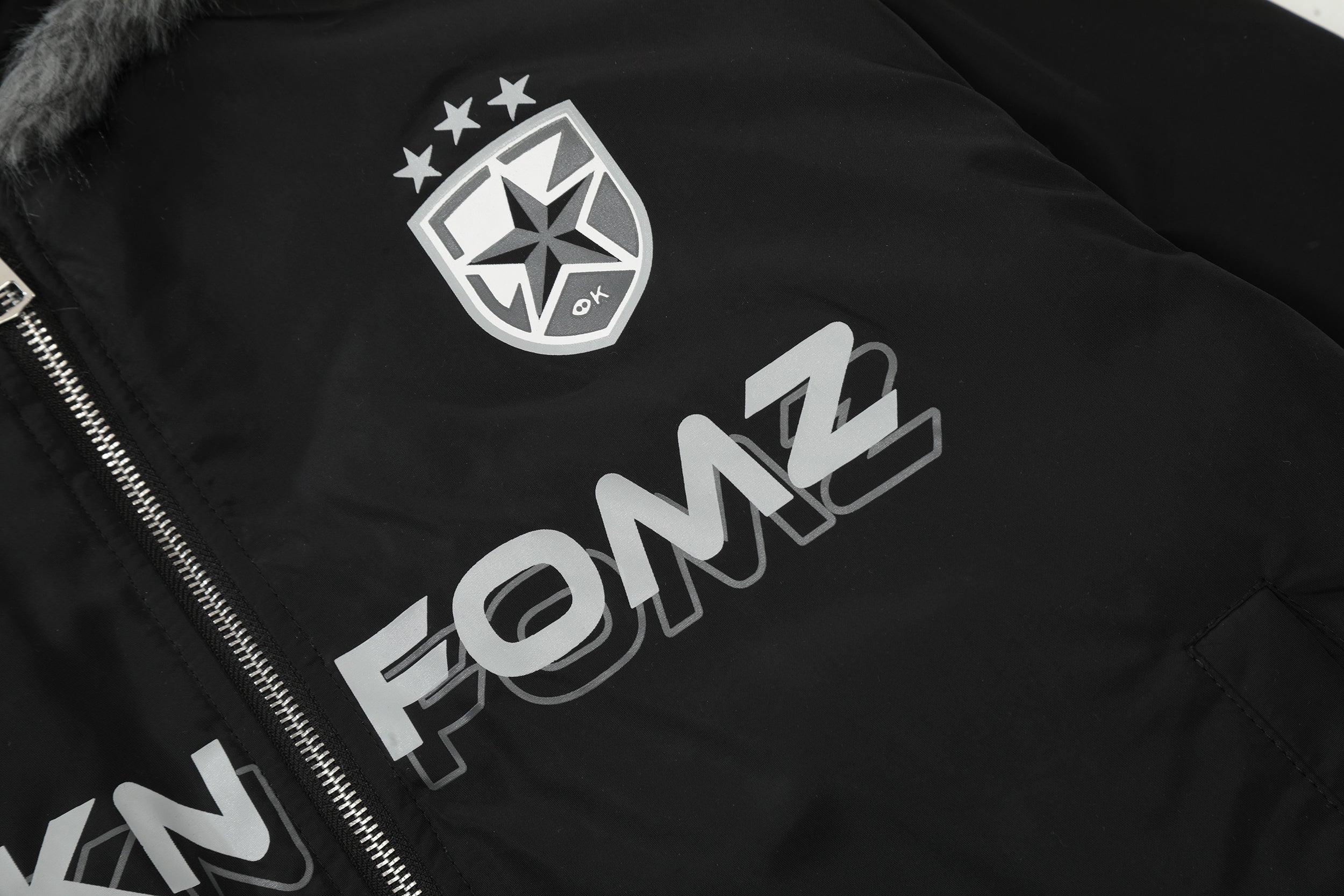 GXKN FOMZ Fur-Trim Hooded Puffer Jacket | Winter Streetwear