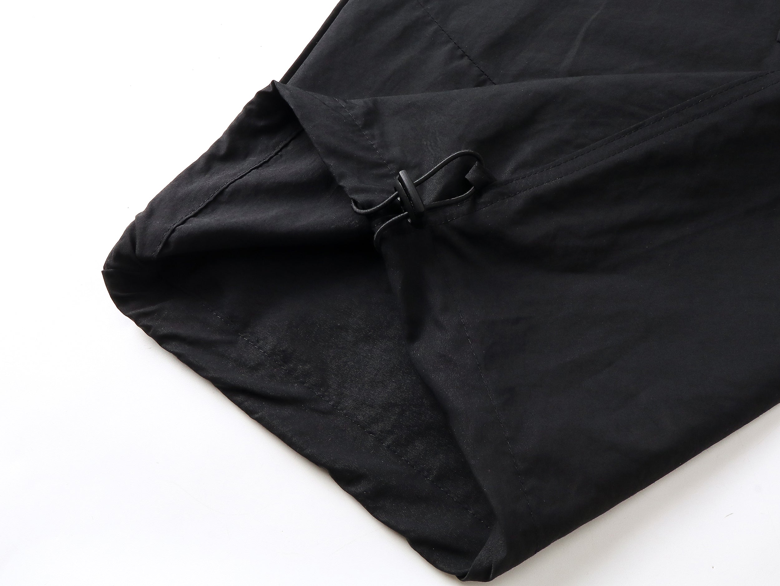 Wide-Leg Utility Cargo Pants | Drawstring Waist & Toggle Hem