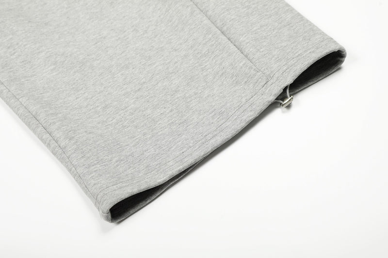 Omirad Pleated Relaxed Wide-Leg Pants – Light Grey