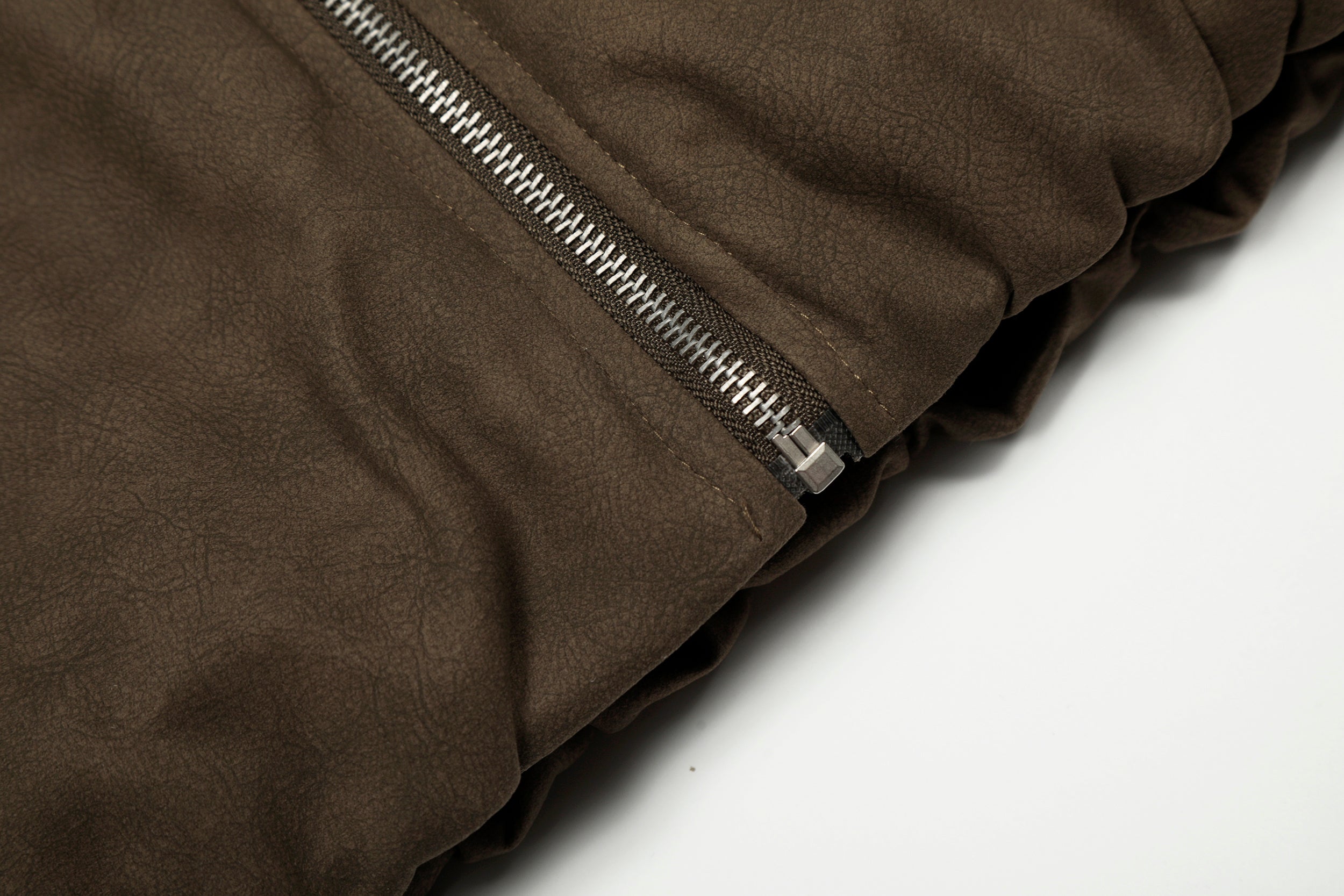 Omirad Suede-Effect Bomber Jacket | Faux Fur Collar