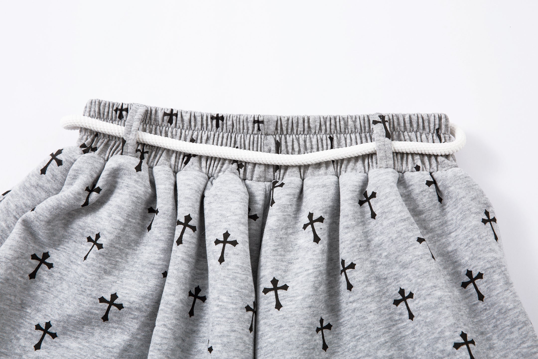 Omirad Cross Print Sweatpants | Gothic Streetwear Joggers
