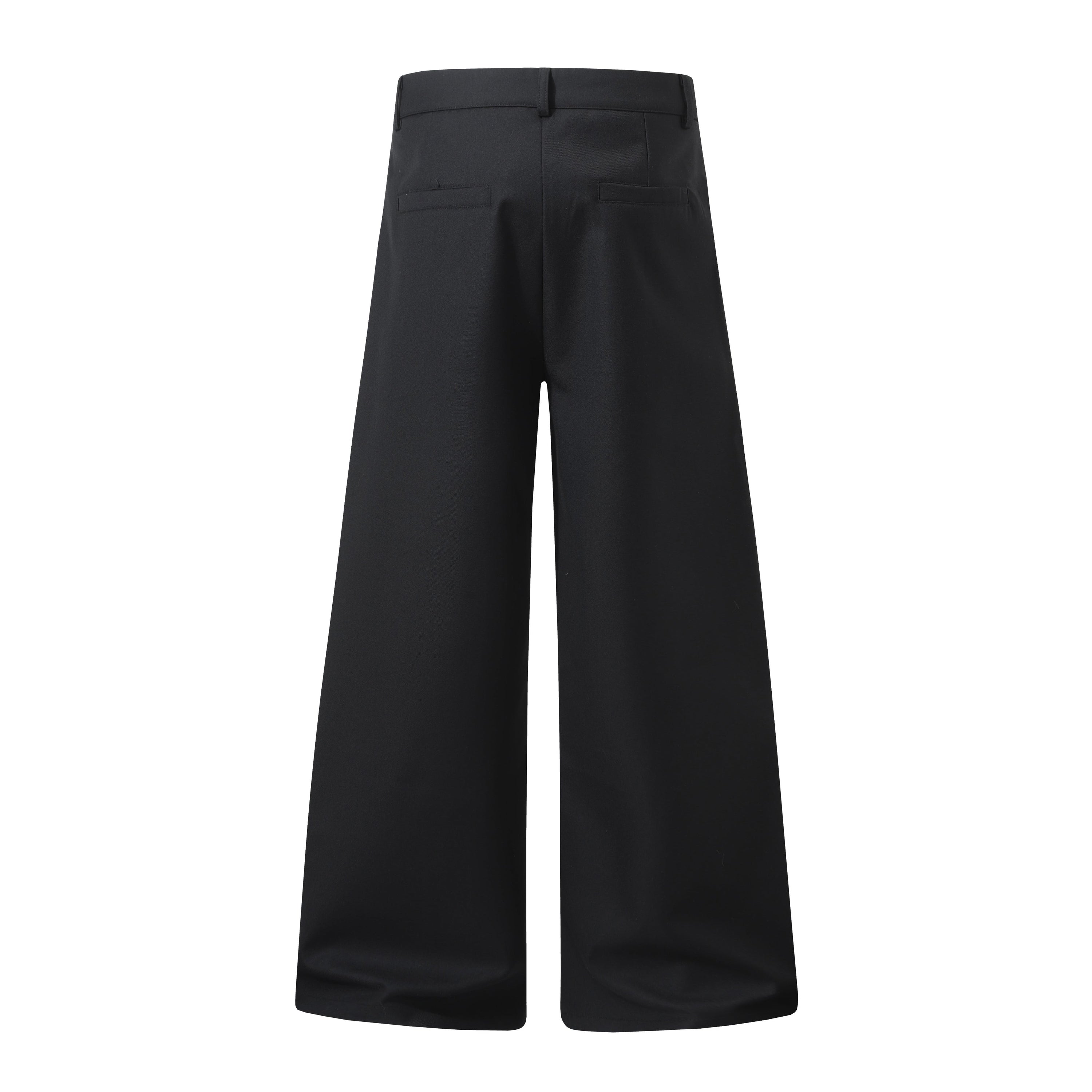 Wide-Leg Button-Front Trousers | Nautical Sailor Style