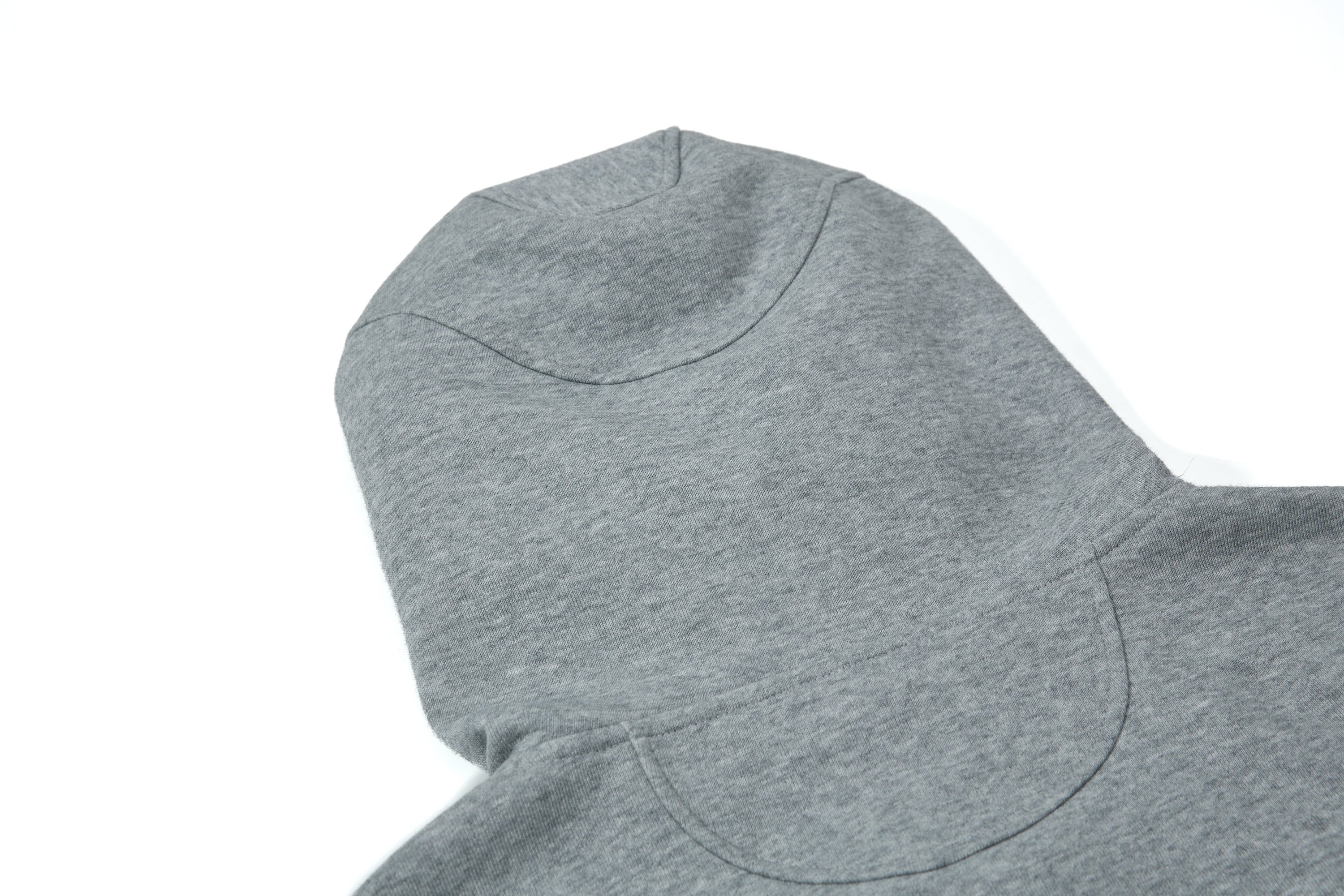 Curved Panel Full-Zip Hoodie | Relaxed Streetwear Fleece
