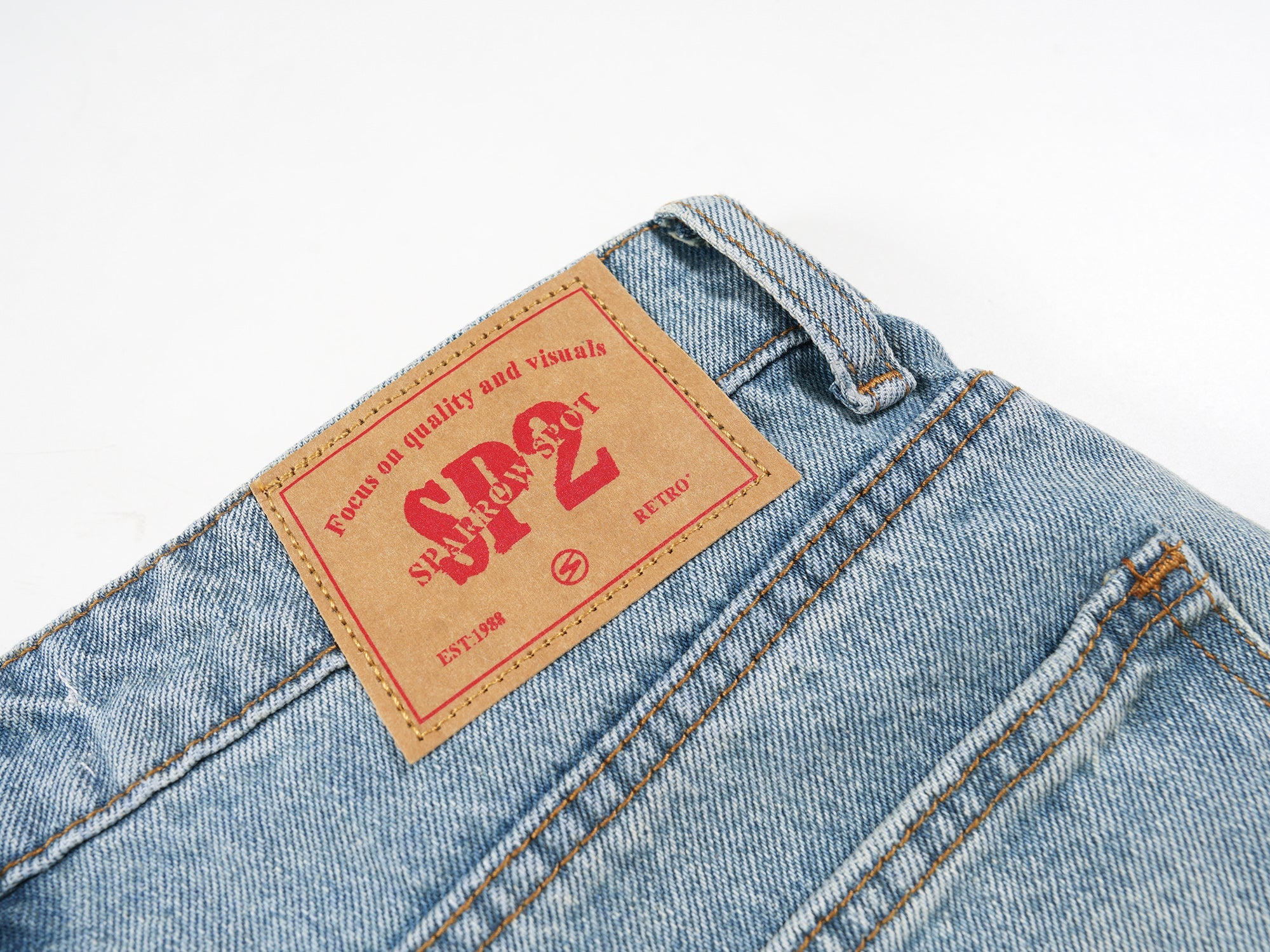 Omirad SP2 Retro Faded Balloon Jeans | Wide Leg Denim
