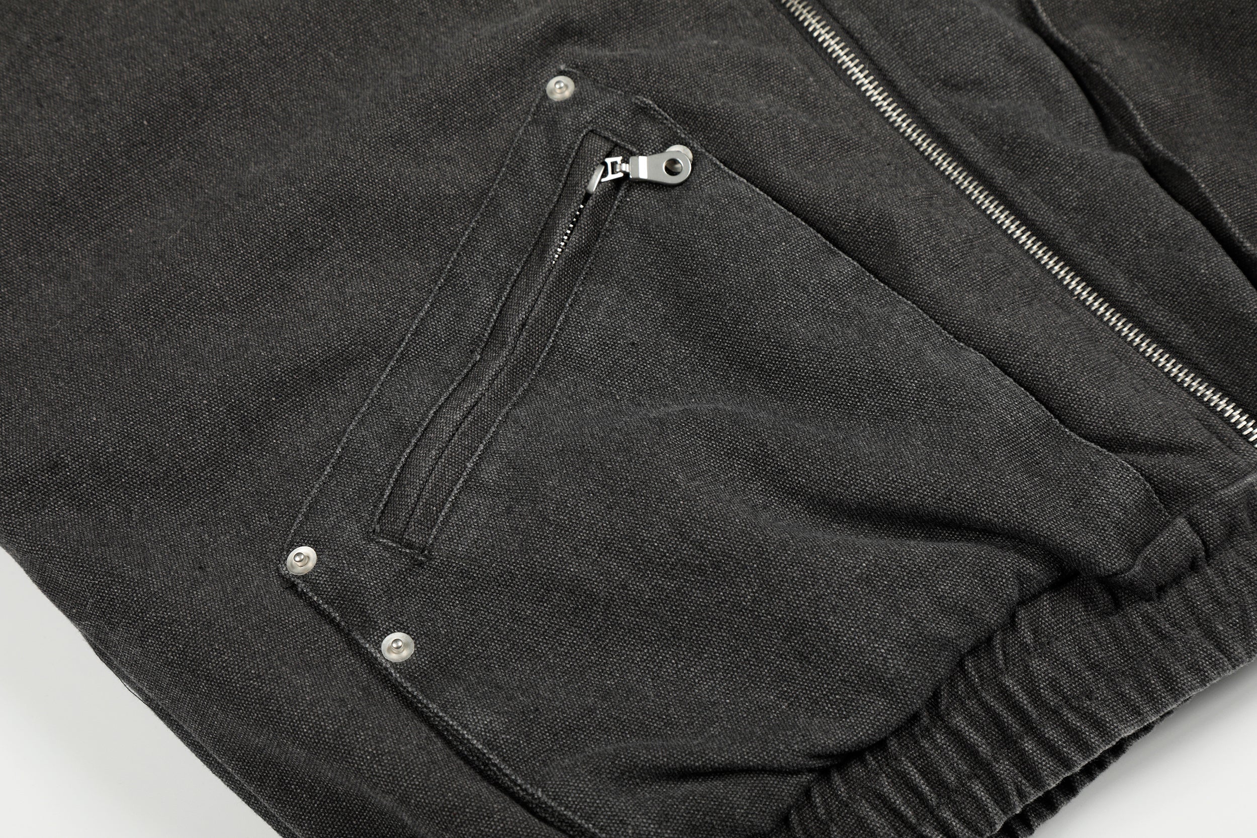Fleece-Lined Utility Bomber Jacket | Faux-Fur Collar