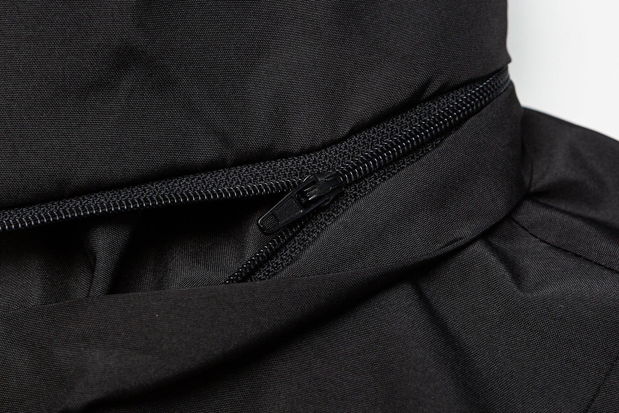Omirad Dual-Zip Hooded Tech Puffer Jacket | Black Oversized