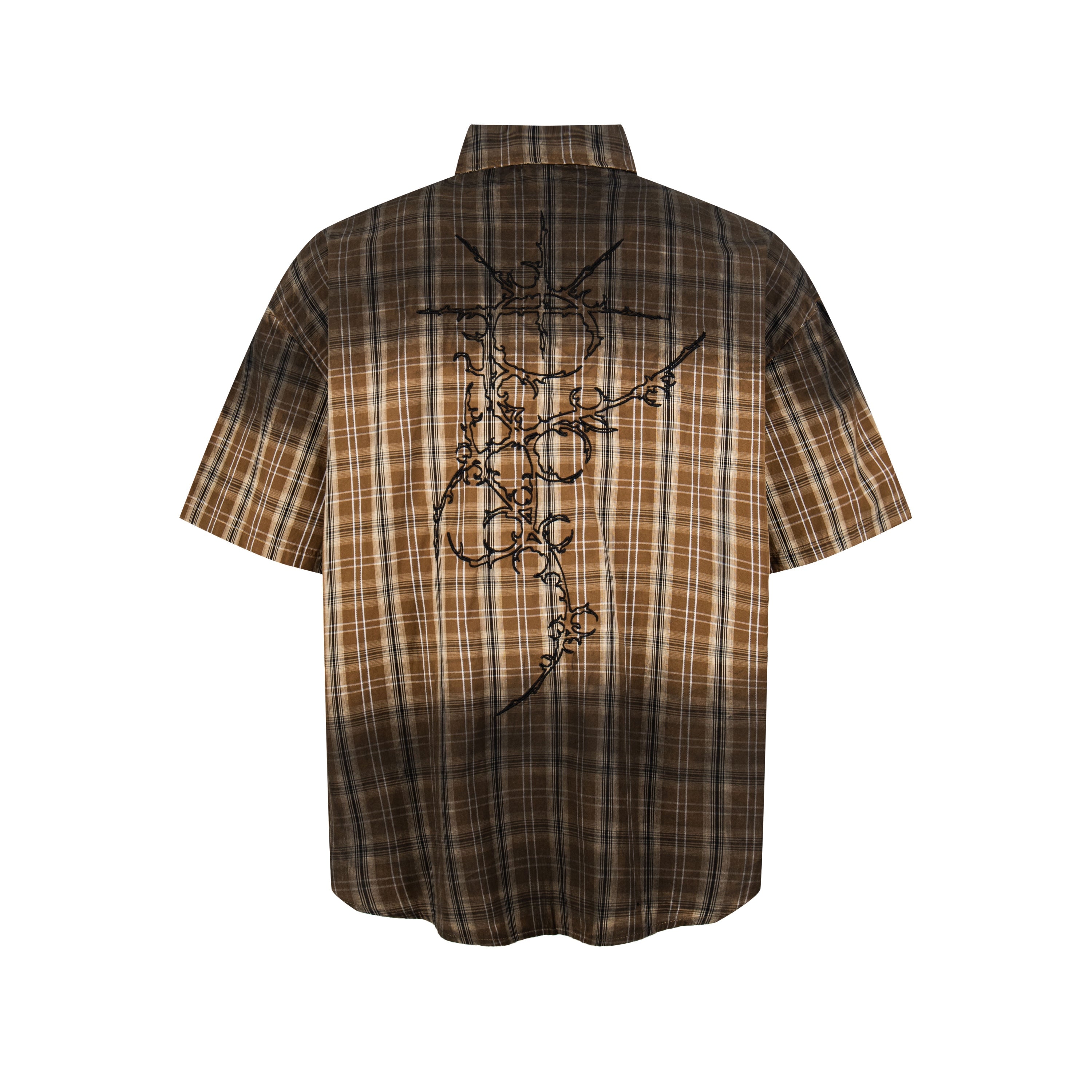 Omirad Vintage Plaid Graphic Shirt | Retro Streetwear