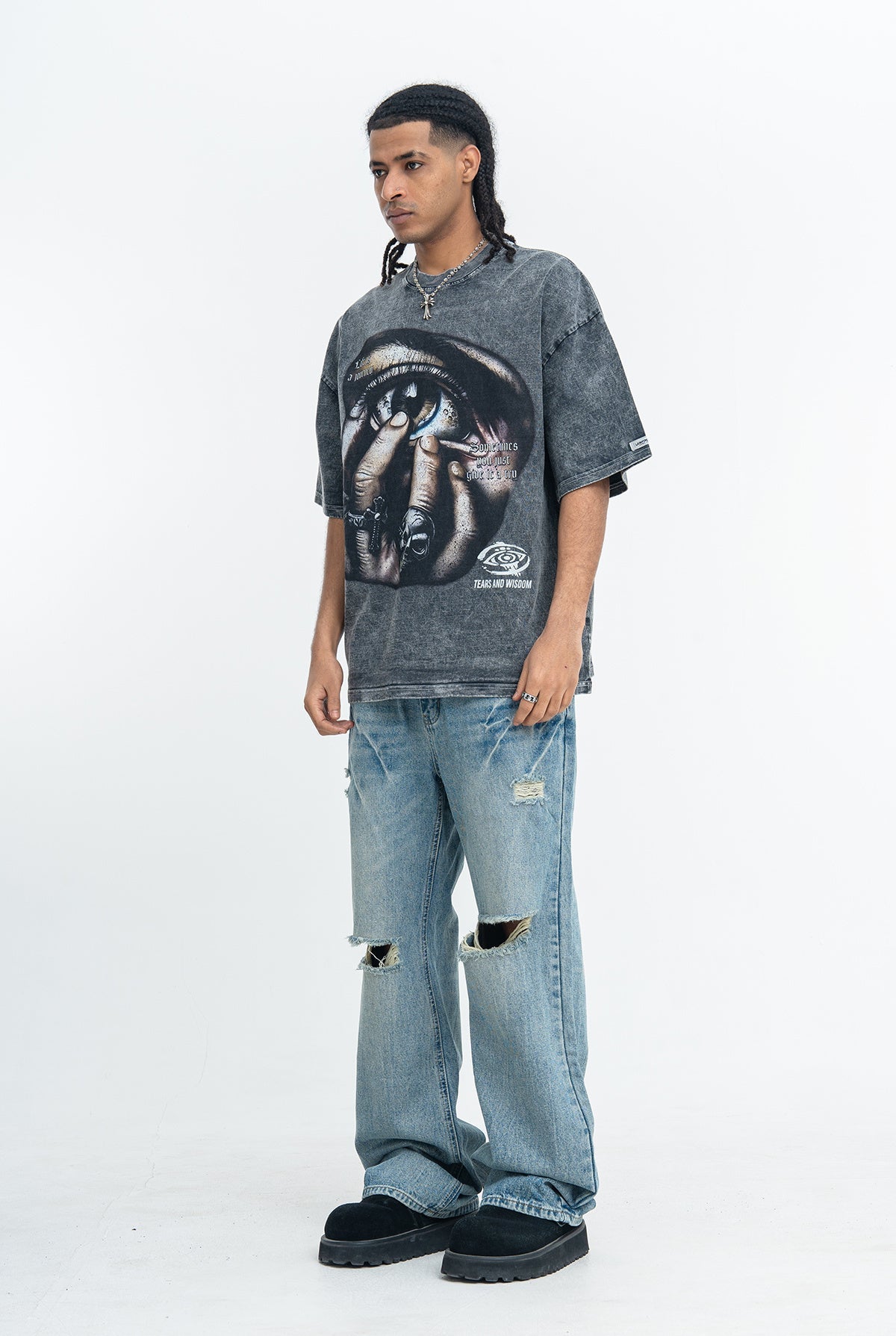 Omirad Tears & Wisdom Oversized Graphic Tee | Dark Streetwear