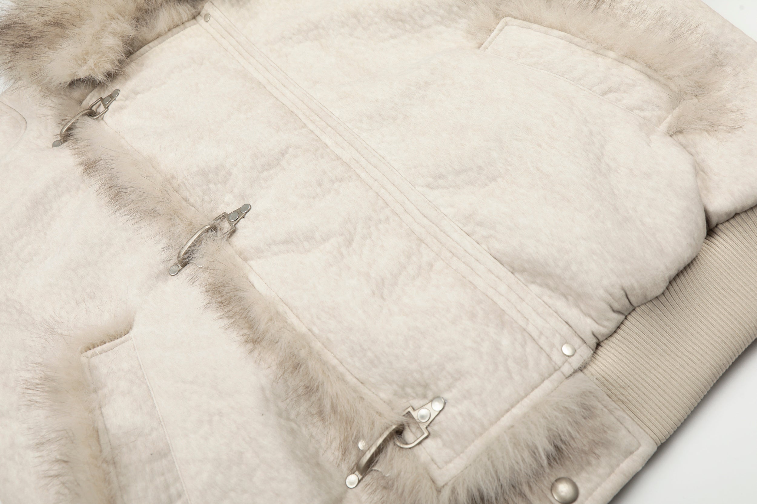 Omirad Fur-Trim Toggle Bomber Jacket | Winter Streetwear