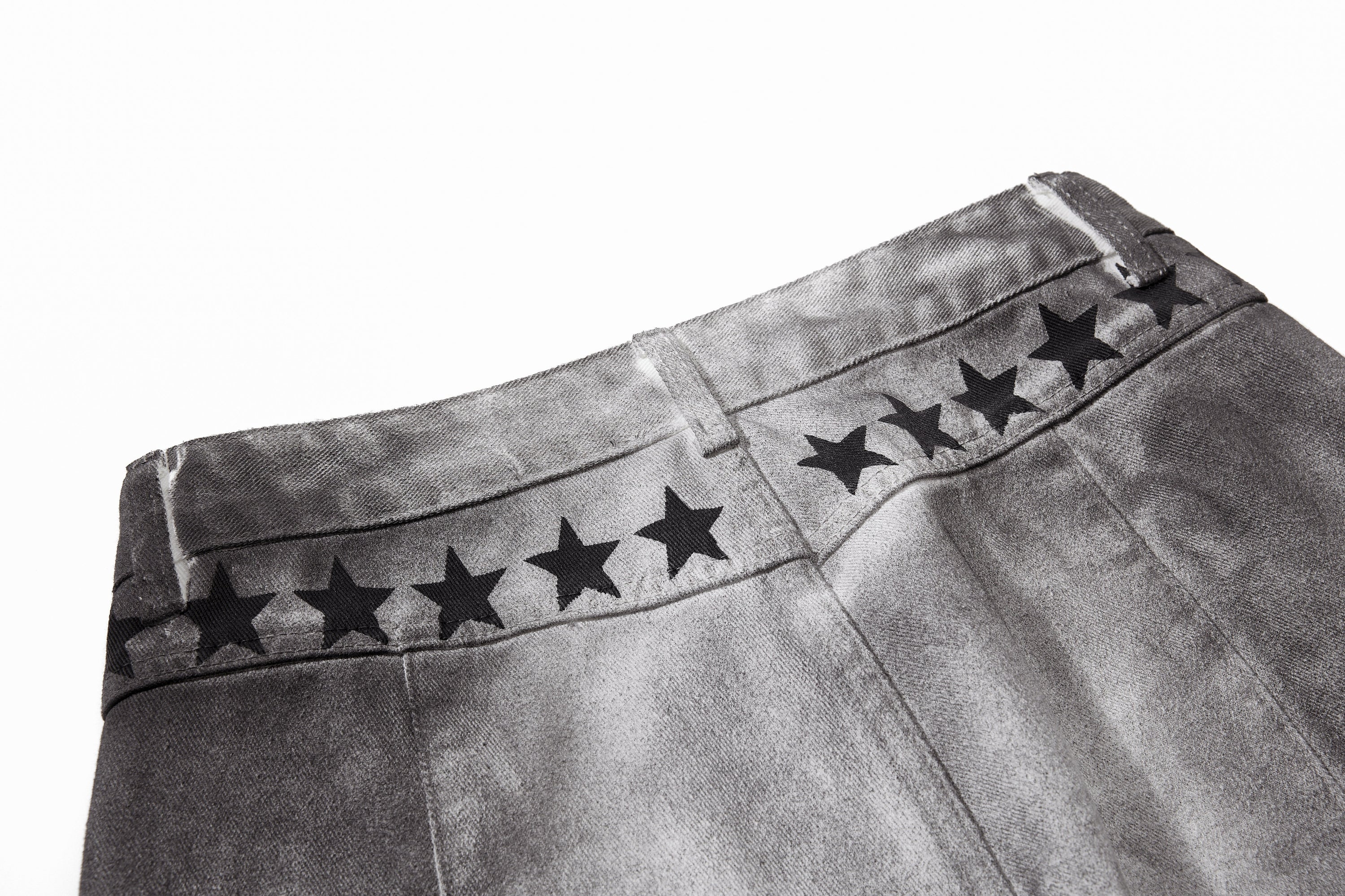 Omirad Graphic Washed Wide-Leg Pants | Streetwear Denim