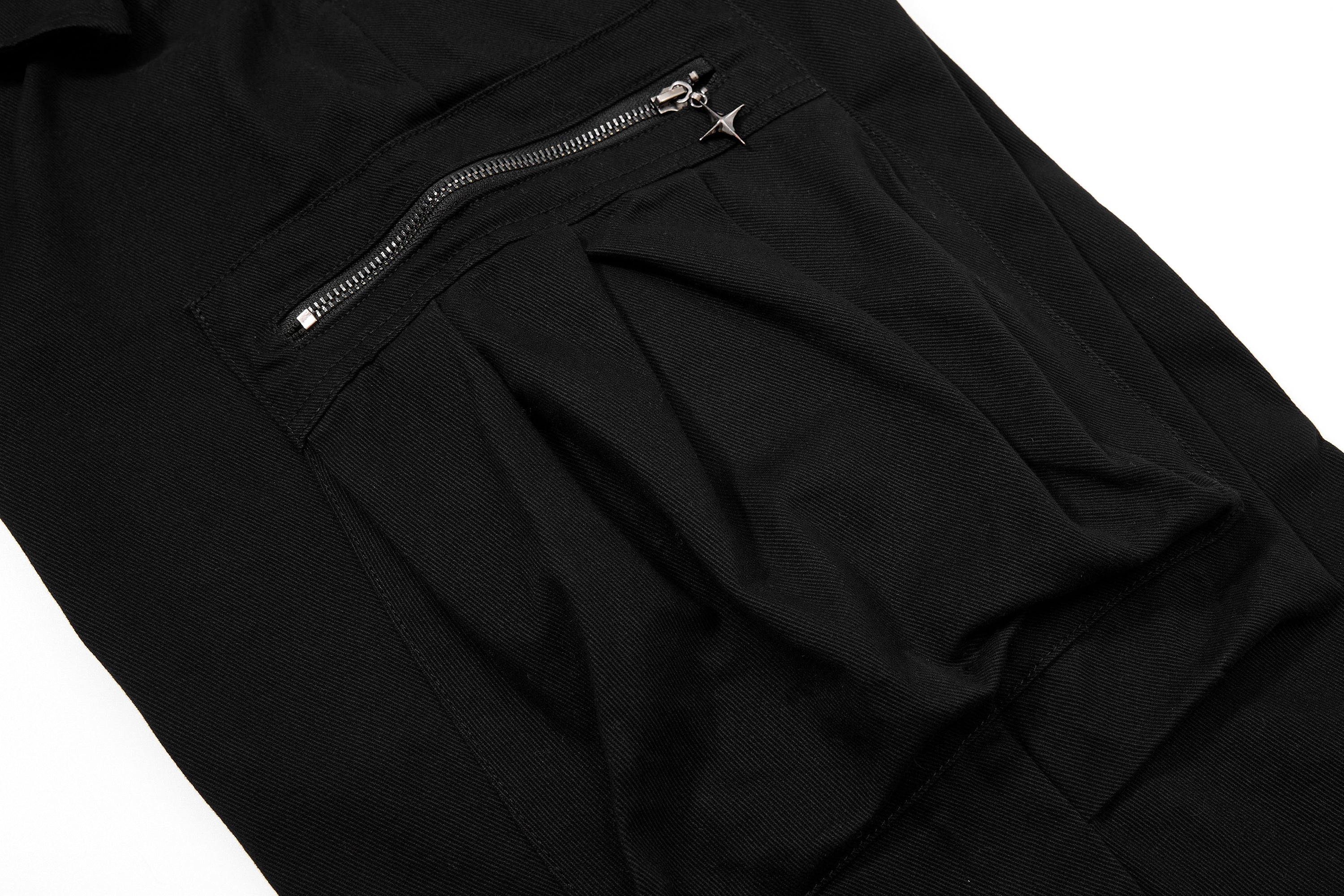 Leopard Cross Utility Cargo Pants | Wide-Leg Streetwear