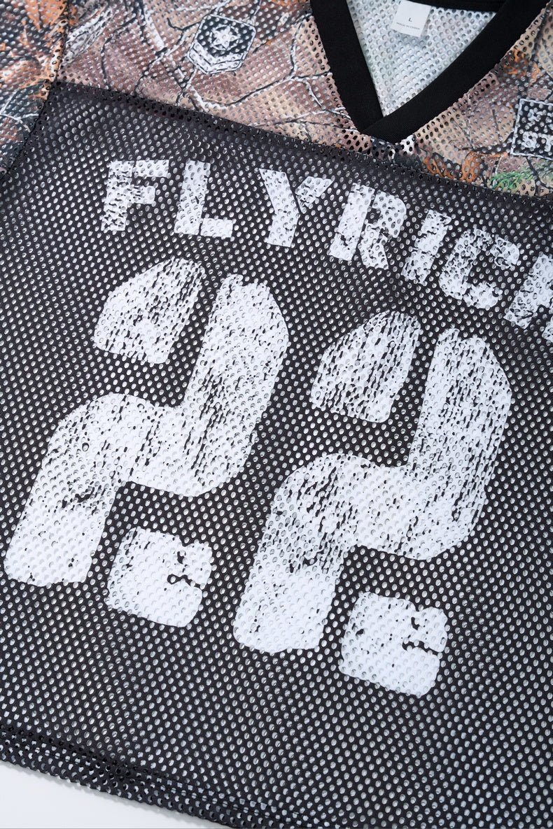 Omirad Fly Rich 22 Camo Mesh Jersey T-Shirt | Streetwear