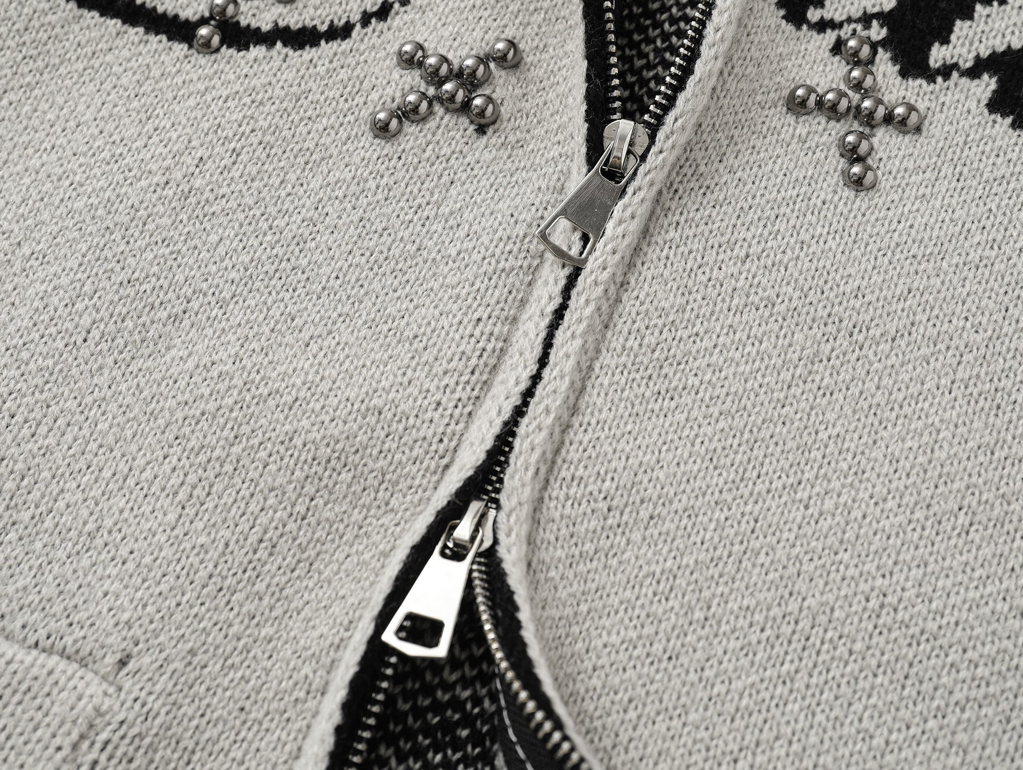 Omirad Eye Vision Knit Zip Cardigan | Streetwear Sweater