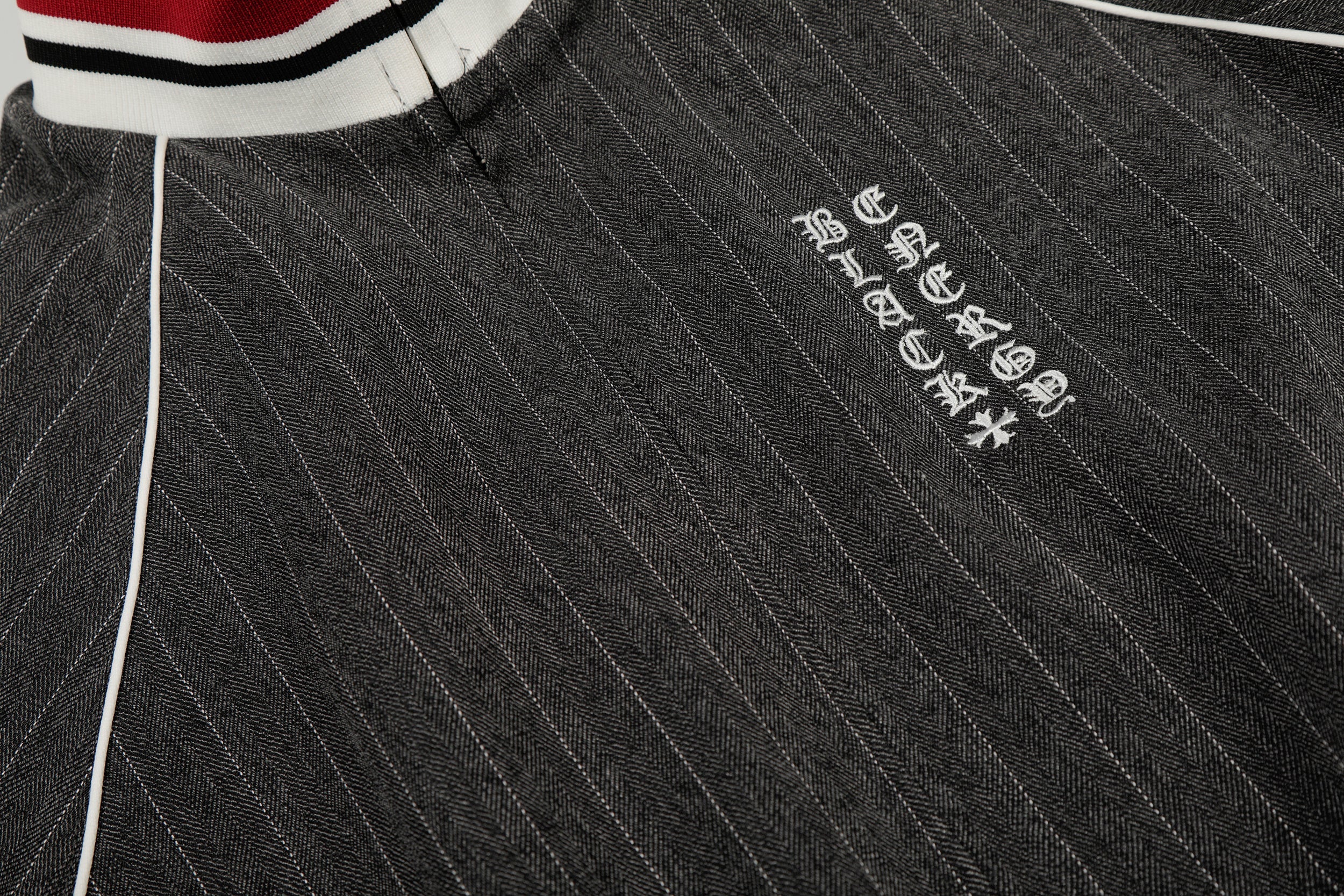 Pinstripe Track Zip Jacket | Retro Athletic Streetwear