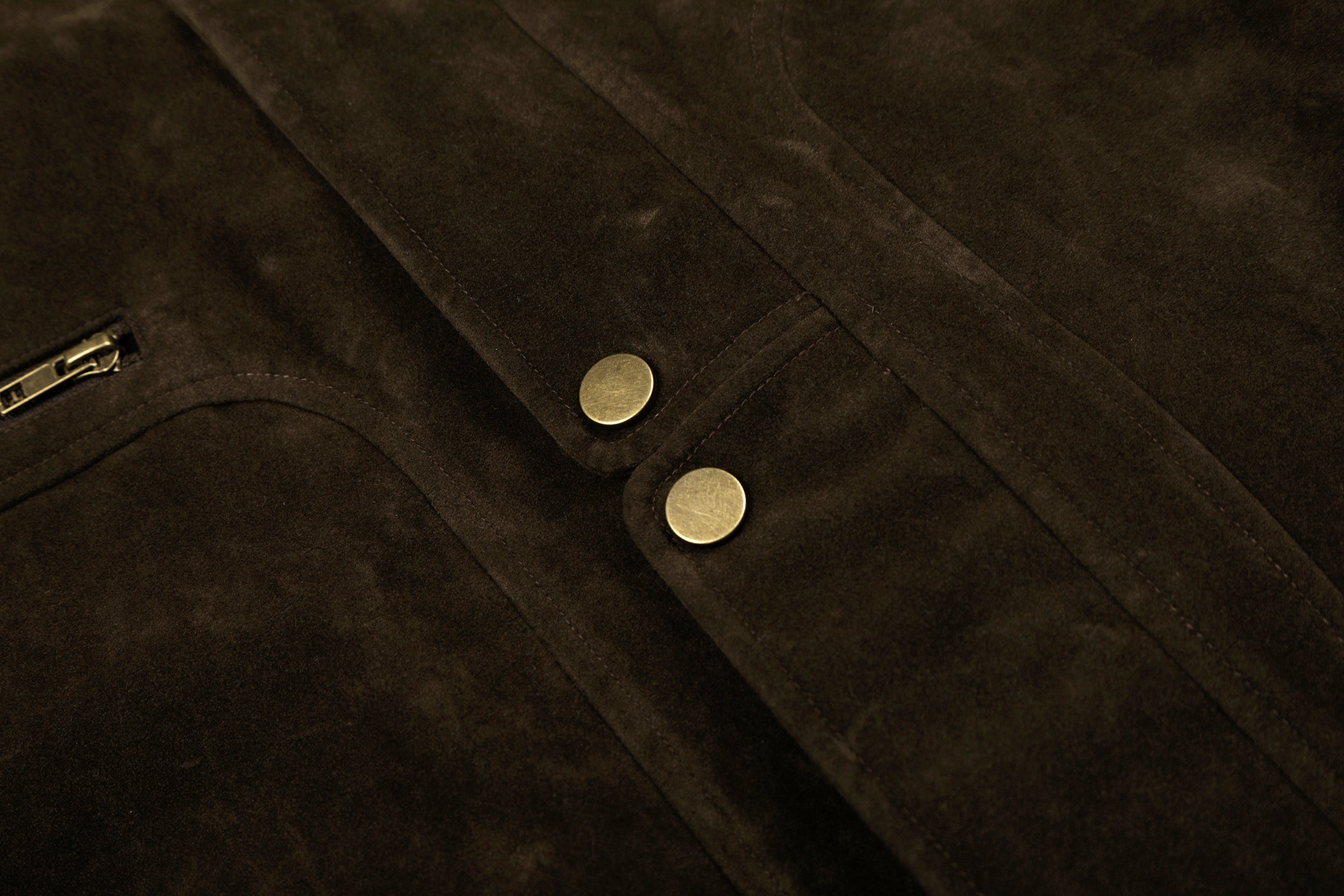 Omirad Utility Bomber Jacket | Stand Collar & Gold Hardware
