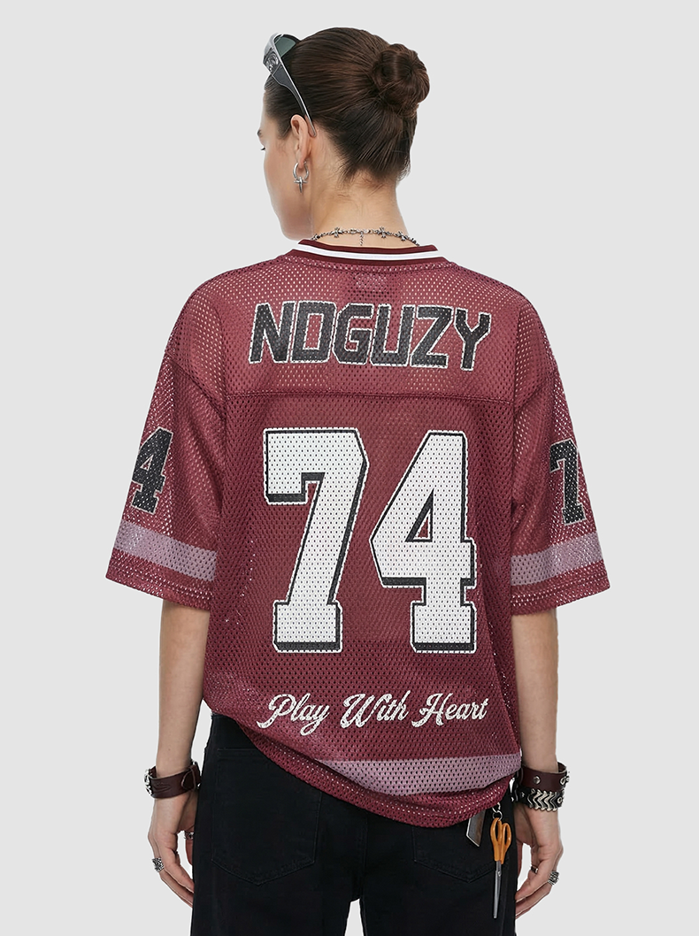 Awesome 74 Mesh Jersey T-Shirt | Retro Varsity Streetwear