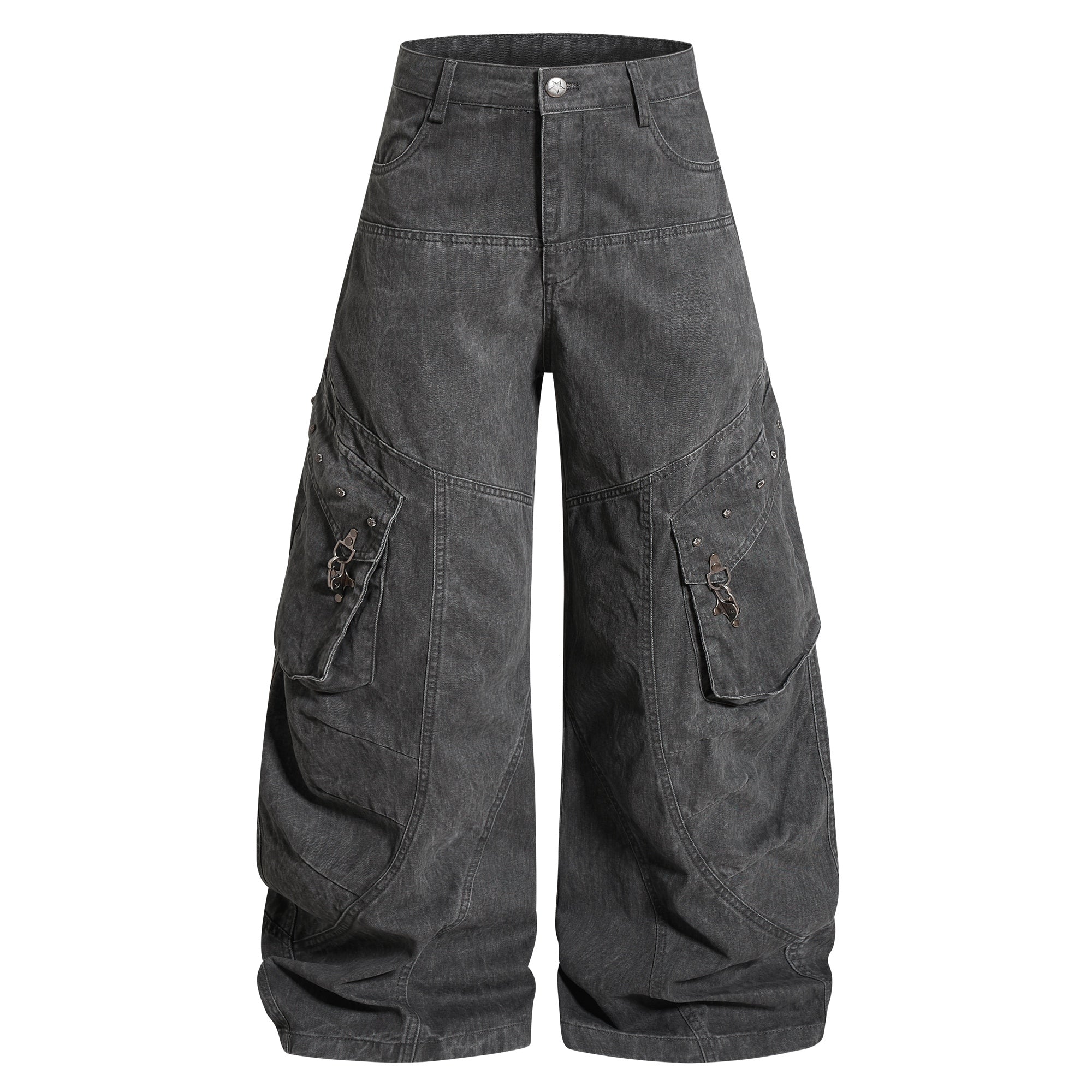 Omirad Utility Balloon Cargo Pants | Wide-Leg Streetwear