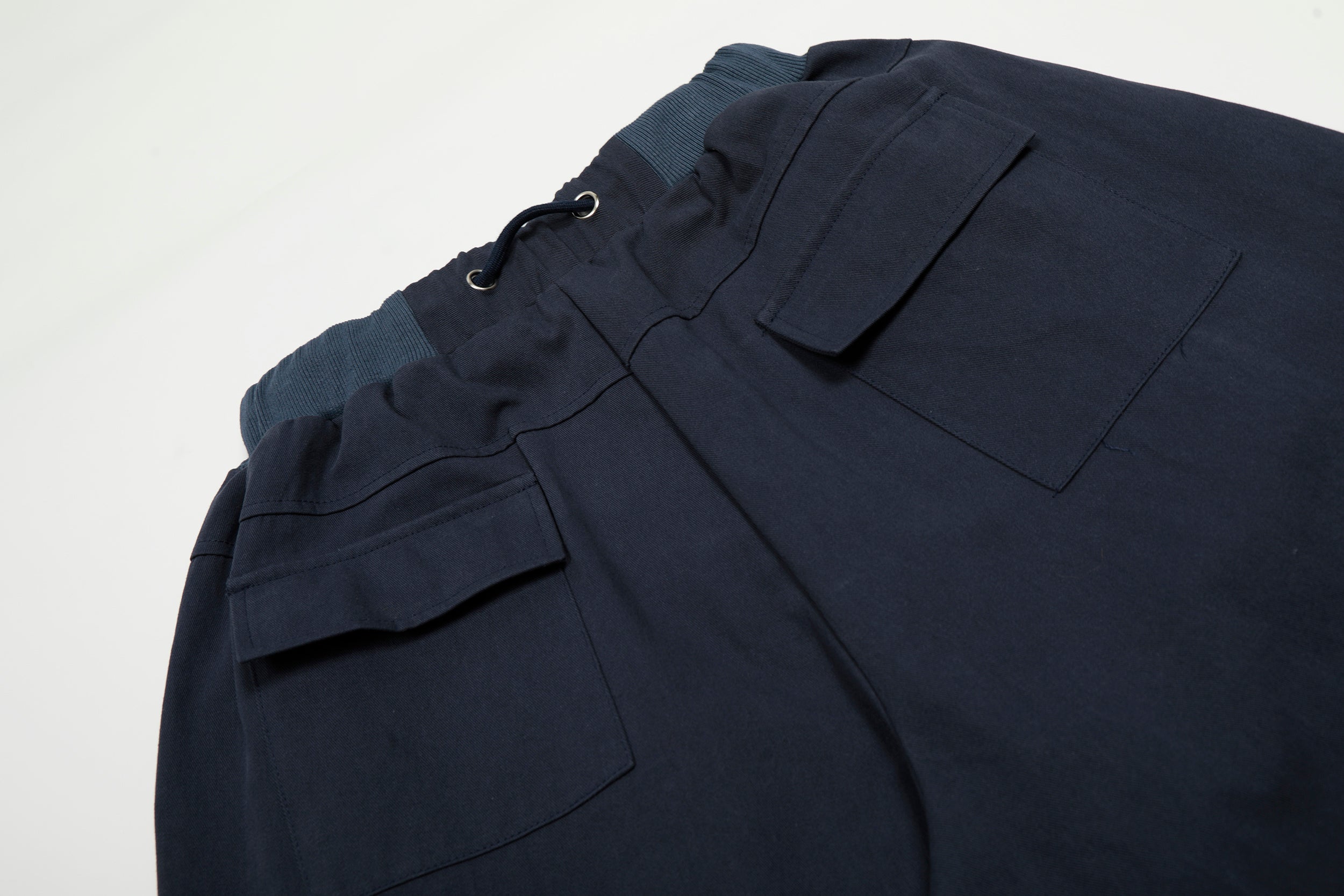 Omirad Utility Wide-Leg Cargo Pants | Navy Streetwear