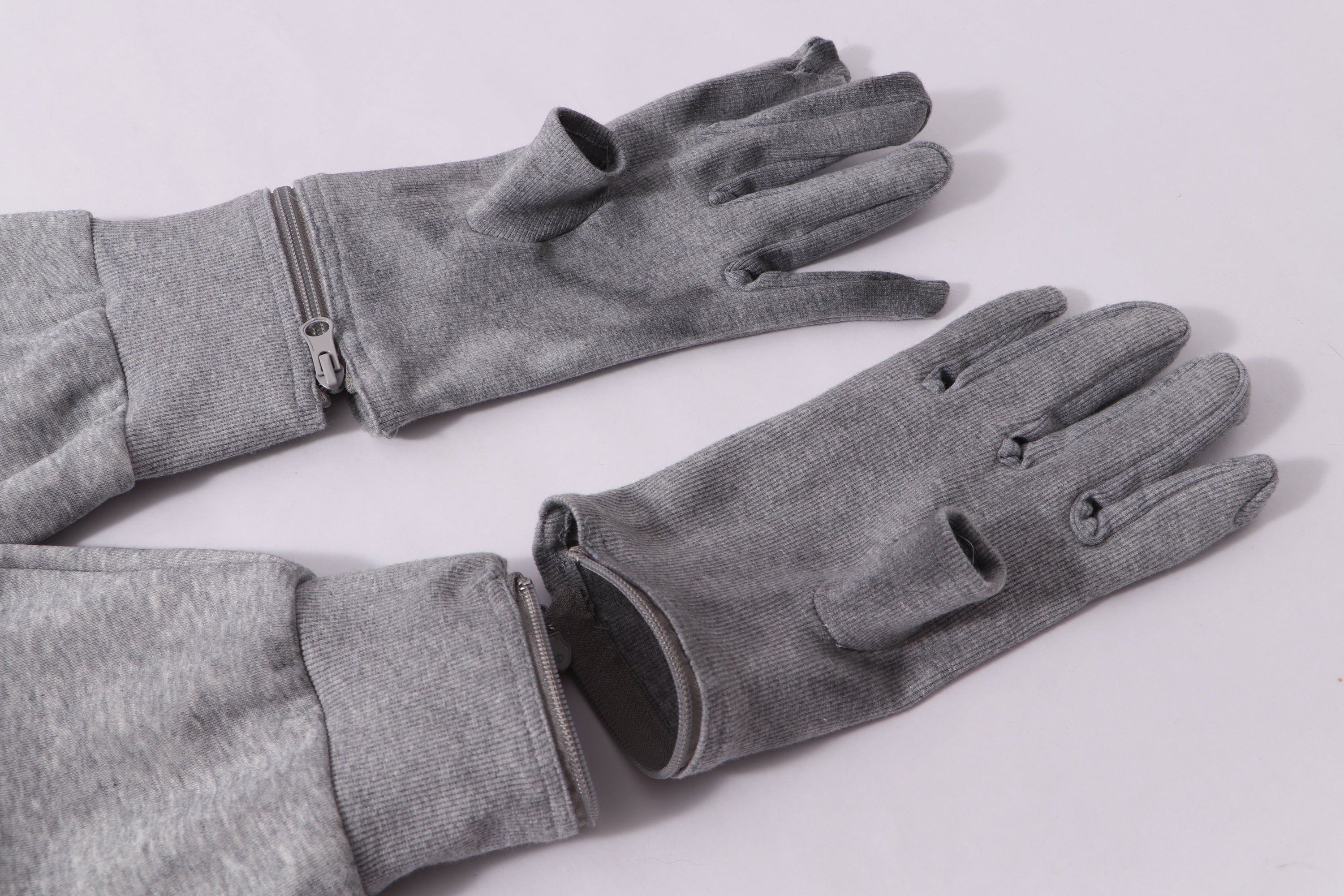 Omirad Full-Zip Masked Hoodie | Gothic Streetwear with Glove Cuffs