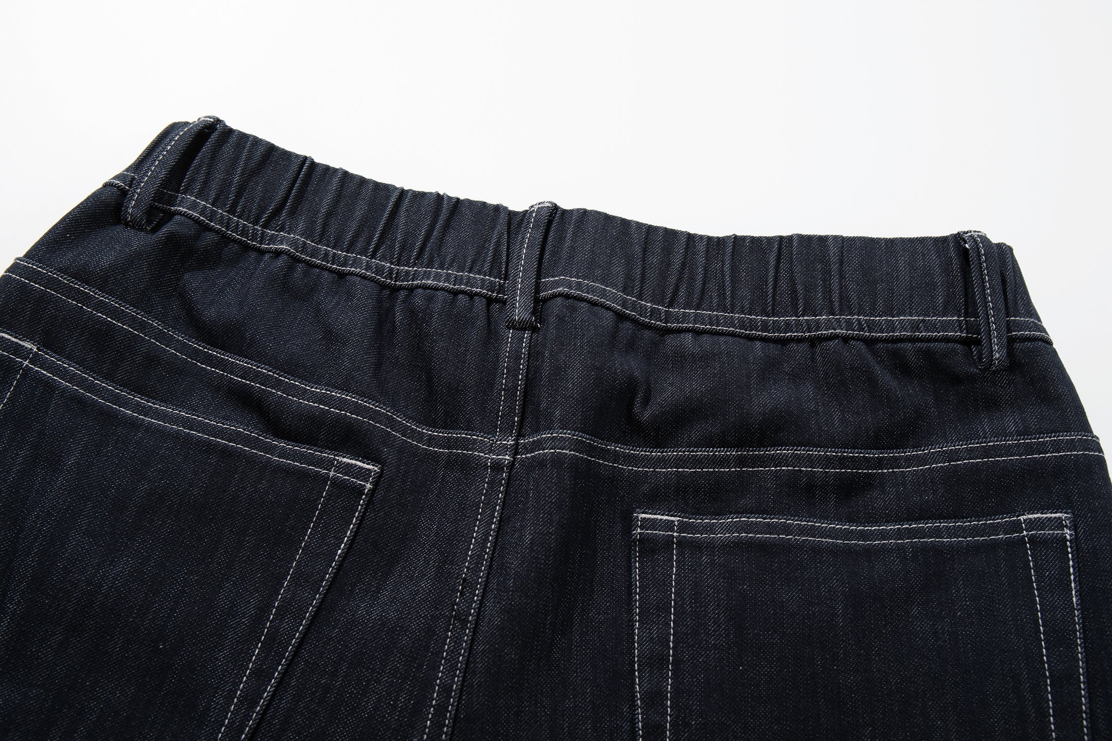 Omirad Hybrid Panel Wide-Leg Jeans | Denim & Jersey