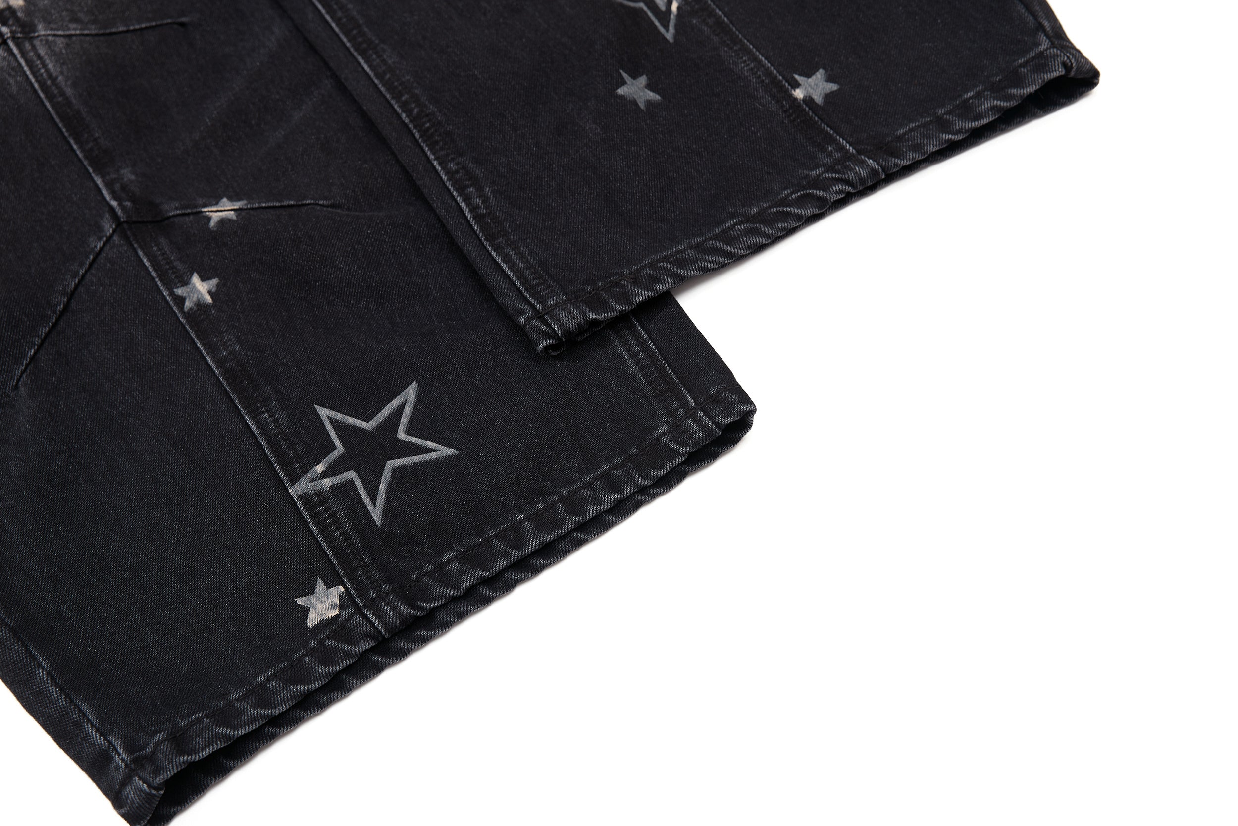 Omirad Star Washed Barrel Jeans | Wide Leg Streetwear Denim