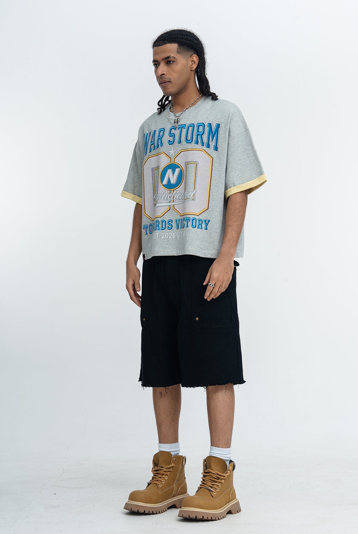 Omirad War Storm 00 Varsity Graphic Tee | Streetwear