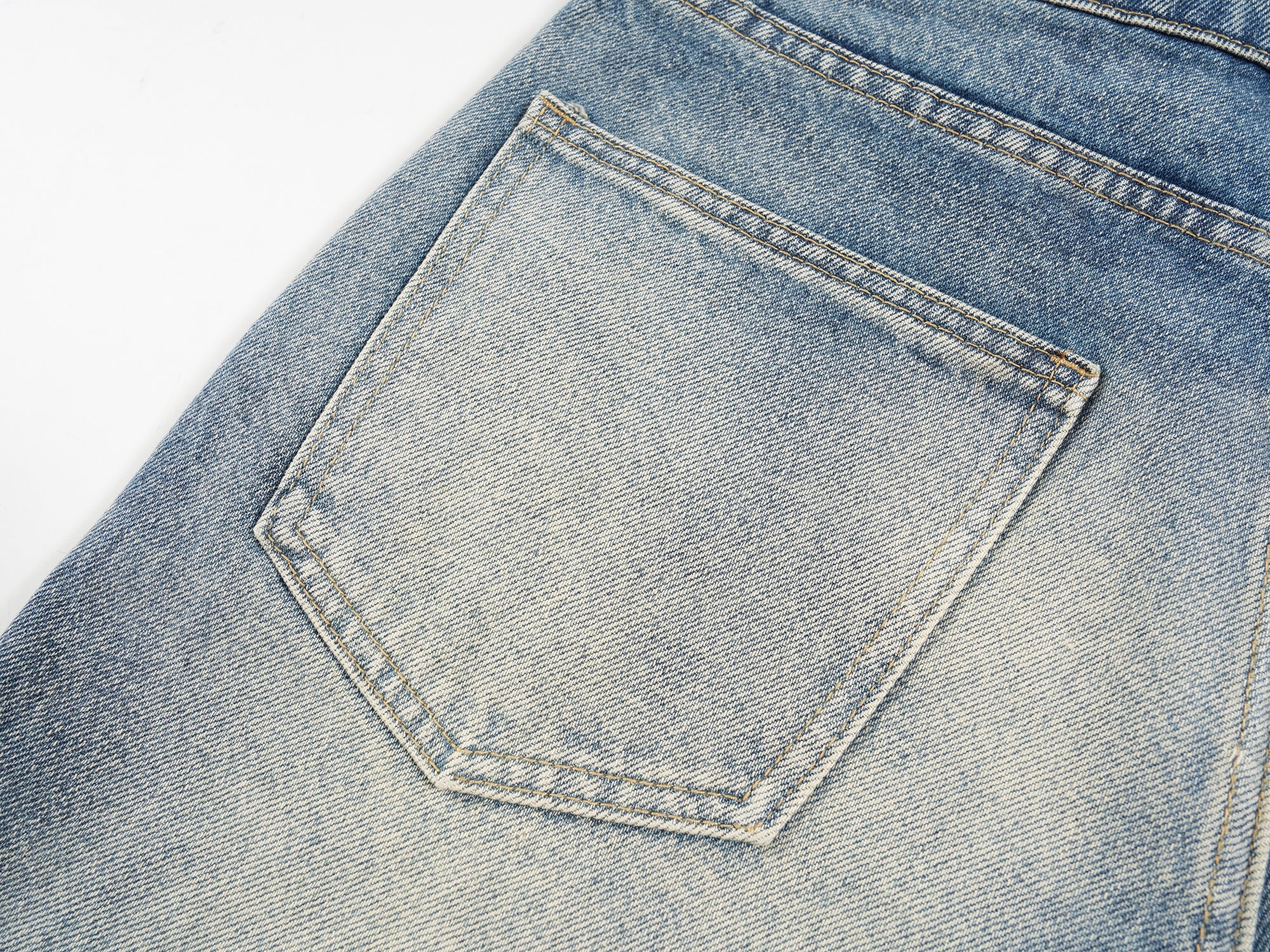 Omirad Faded Wide-Leg Denim Shorts | Vintage Wash Streetwear