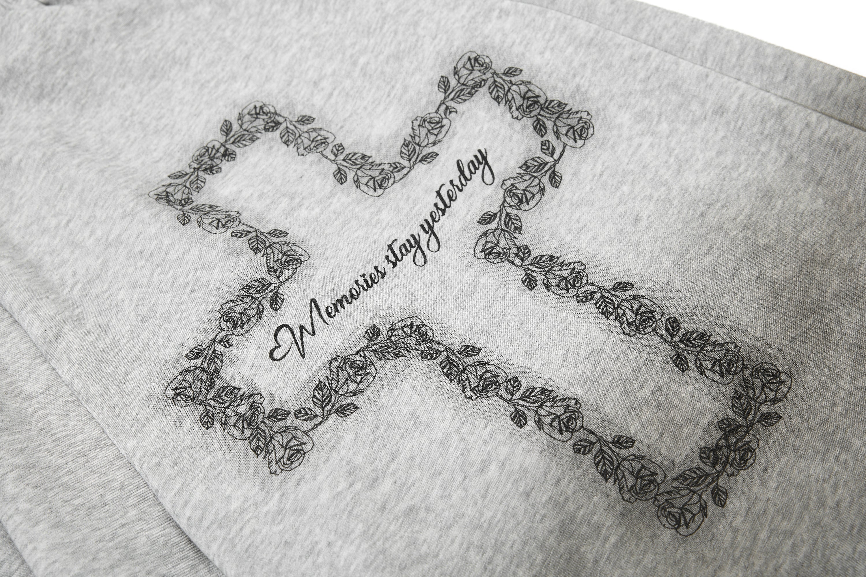 Gothic Cross Script Wide-Leg Sweatpants | Streetwear Joggers