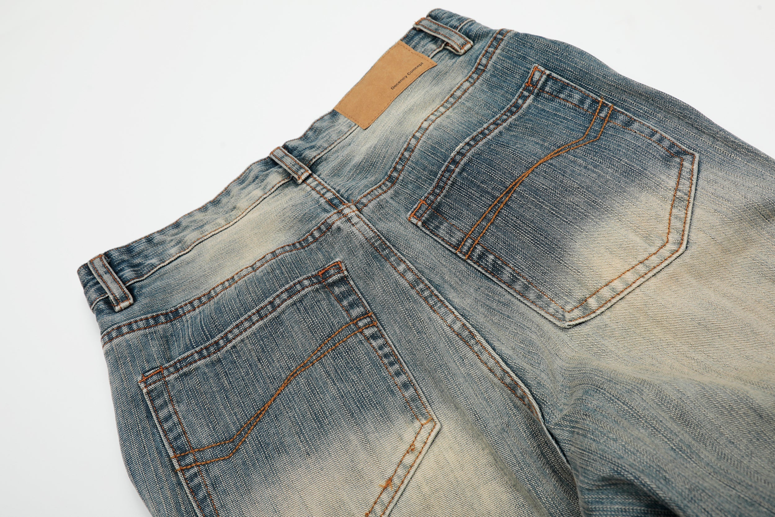 Omirad Washed Wide-Leg Denim Pants | Vintage Oversized Jeans