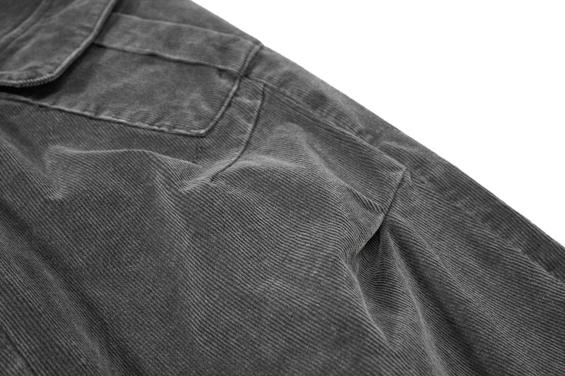 Omirad Washed Corduroy Cargo Barrel Pants | Wide Leg