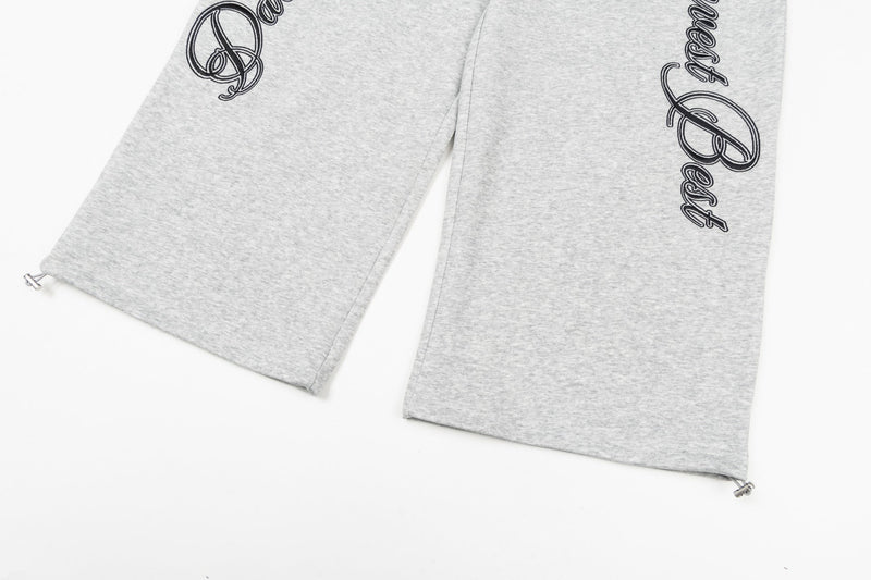 Script Logo Wide-Leg Sweatpants | Streetwear Joggers