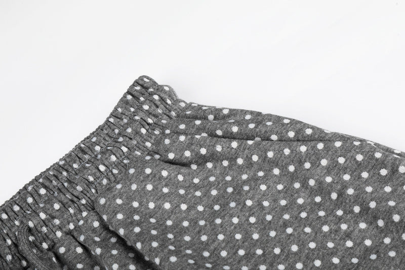 Polka Dot Star Print Wide-Leg Sweatpants | Y2K Streetwear