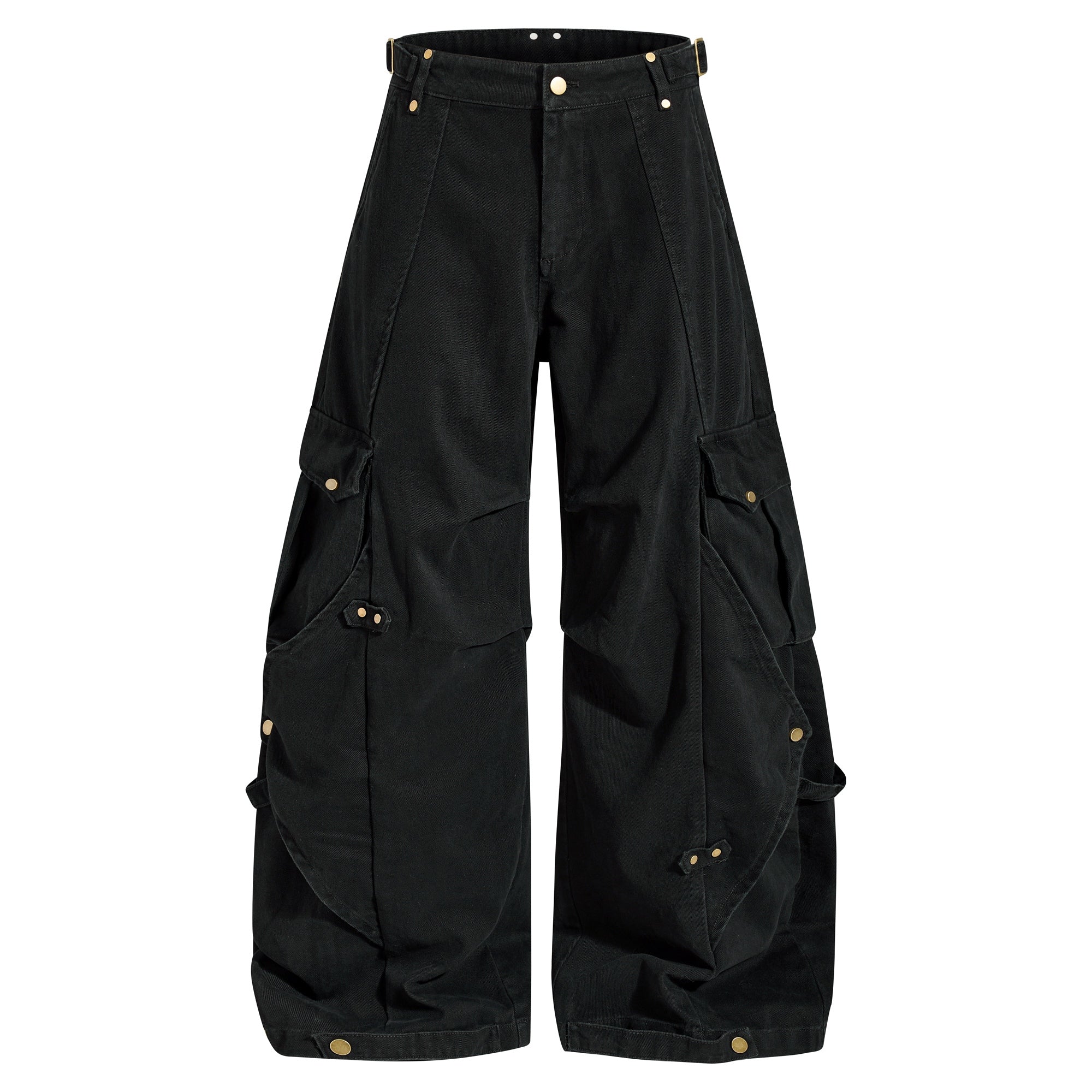 Modular Balloon Cargo Pants | Wide-Leg Tactical Streetwear