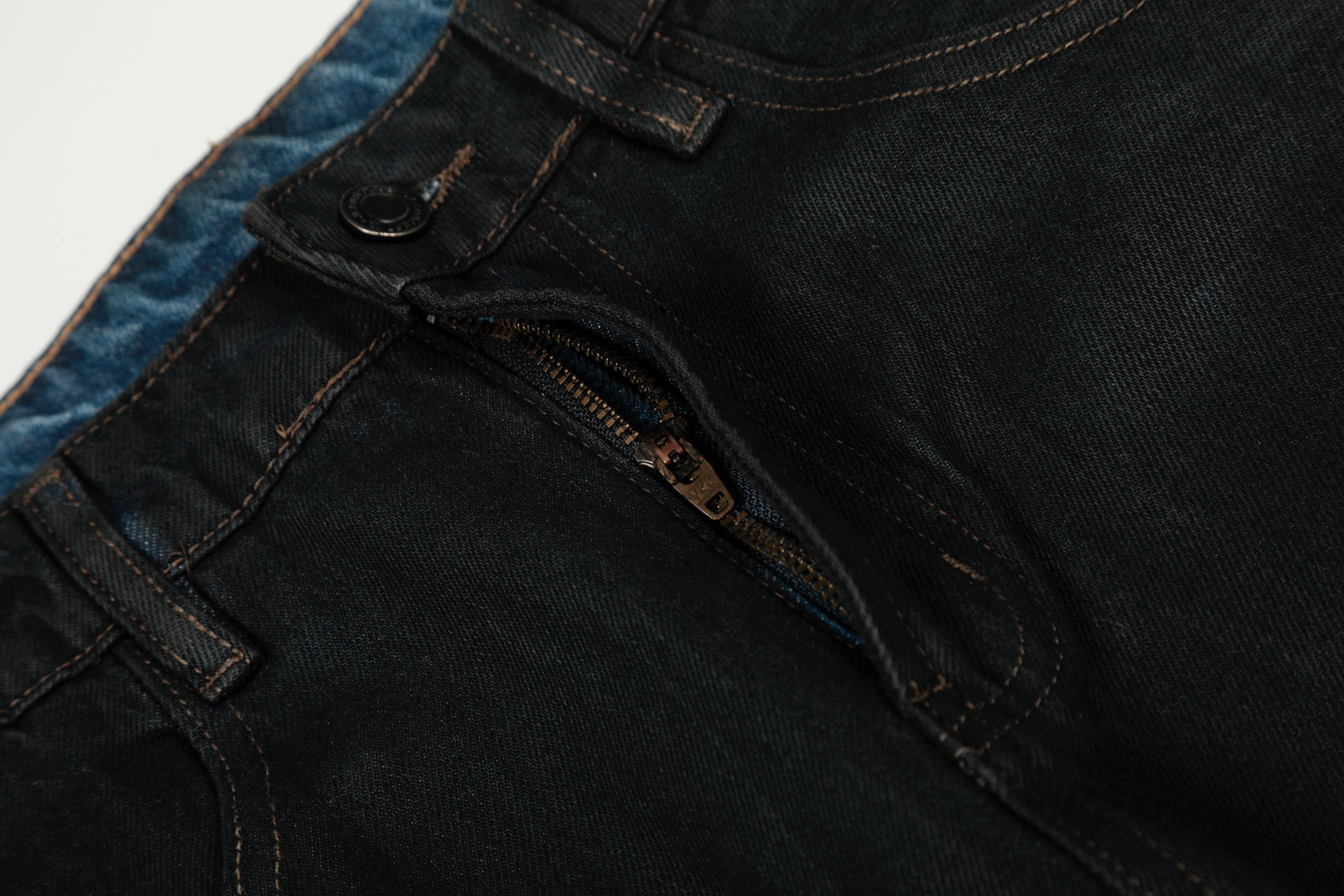 Omirad Minimal Curved Wide-Leg Denim Pants | Black