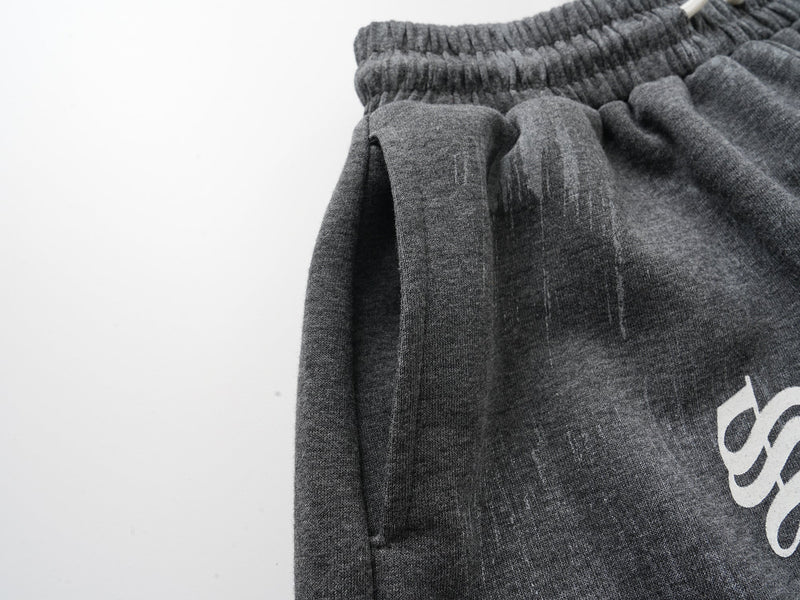 Distressed Print Wide-Leg Sweatpants | Streetwear Joggers