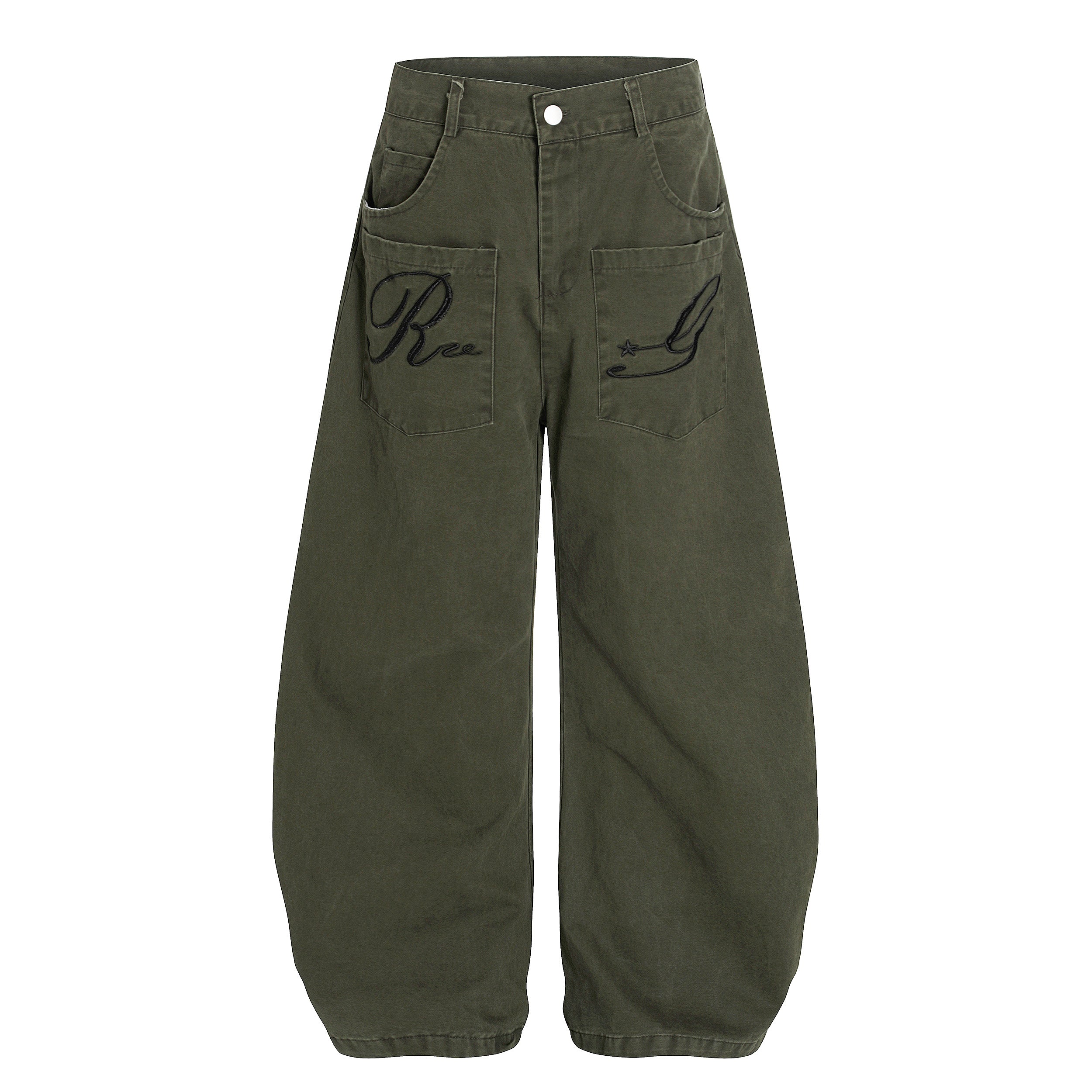Omirad Re☆G Embroidered Balloon Jeans | Wide Leg Streetwear
