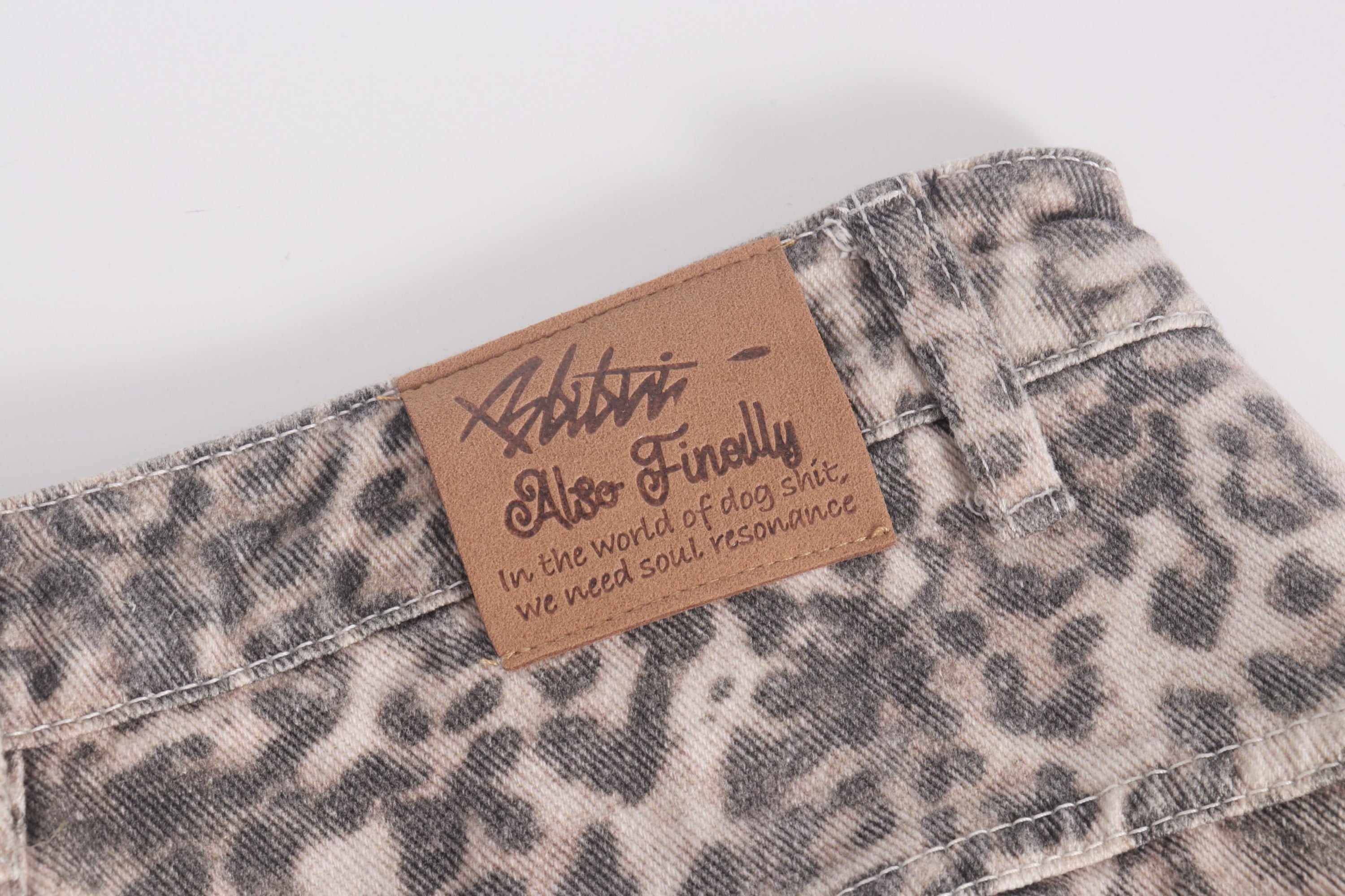 Leopard Print Cargo Baggy Jeans | Wide-Leg Y2K Streetwear
