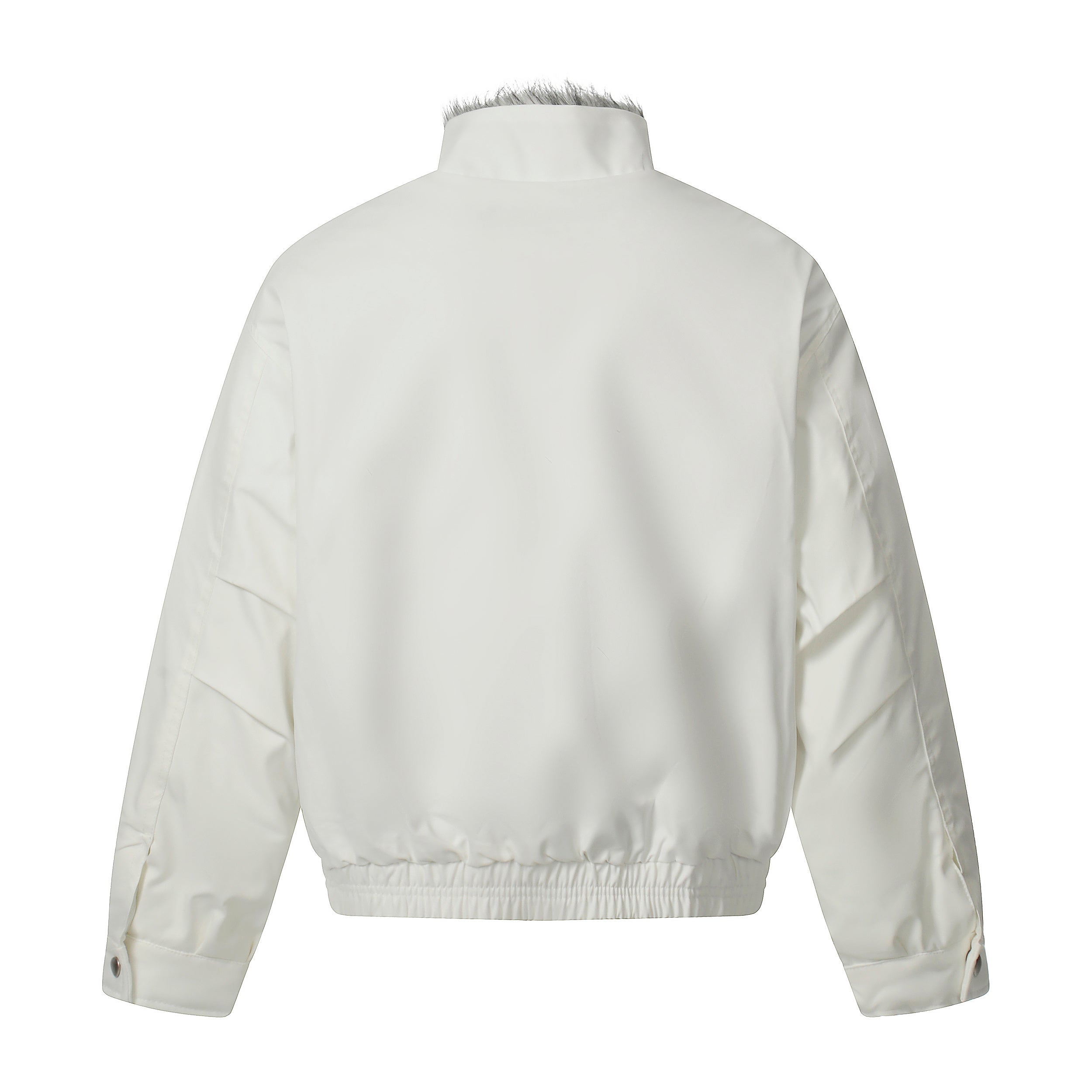 Omirad Minimal Faux-Fur Collar Bomber Jacket | Off-White