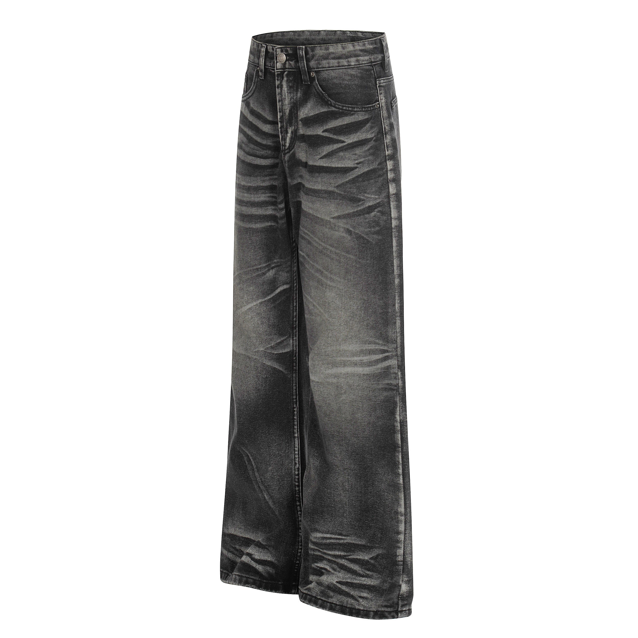 Omirad Washed Wide-Leg Denim Pants | Athletic Blend