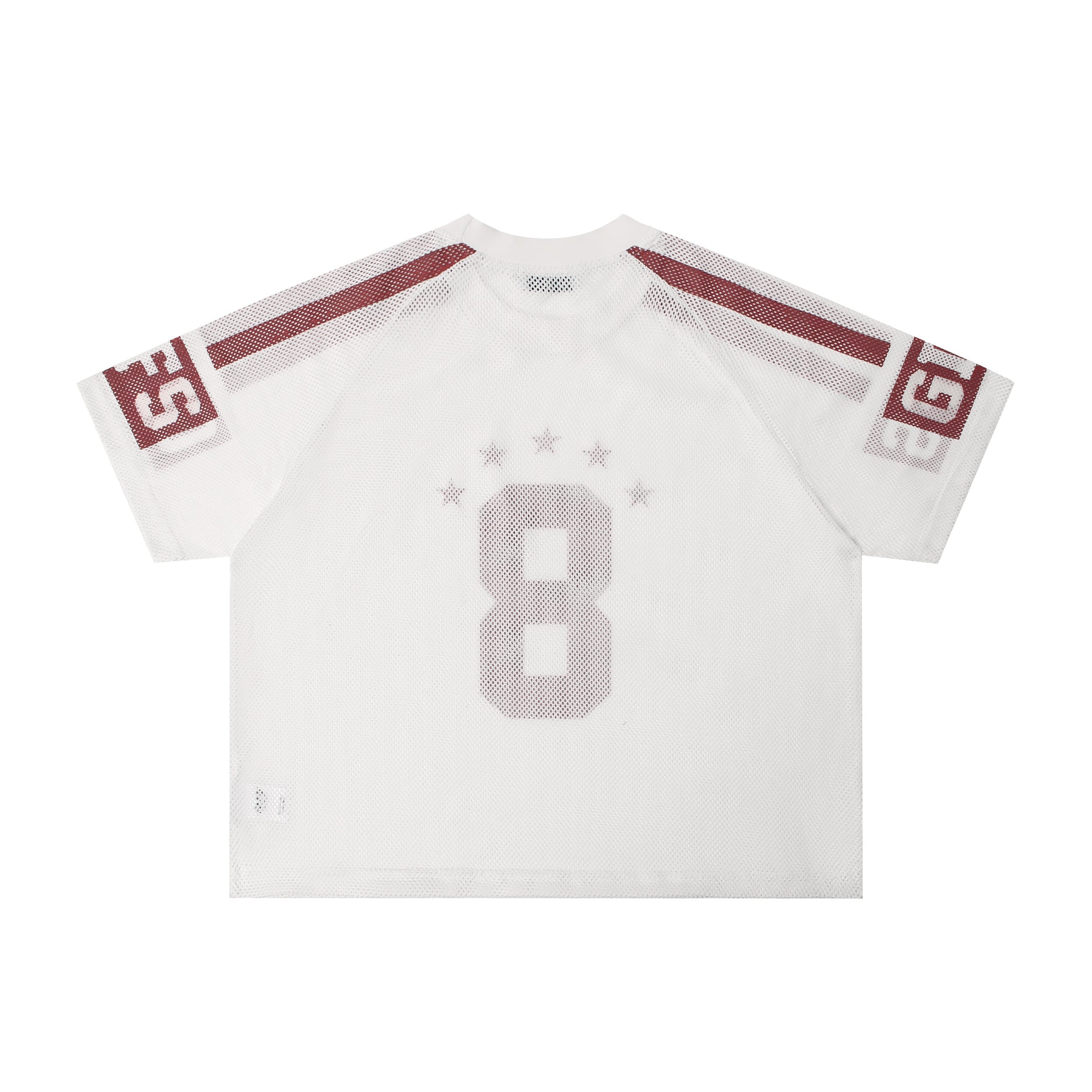 Omirad No.8 Varsity Mesh Jersey | Oversized Streetwear Top