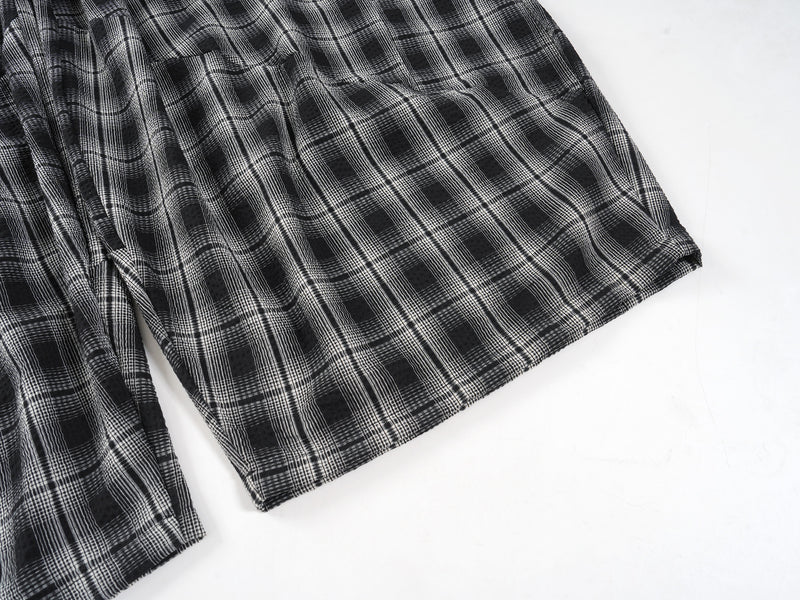 Omirad Plaid Wide-Leg Track Pants | Vintage Streetwear
