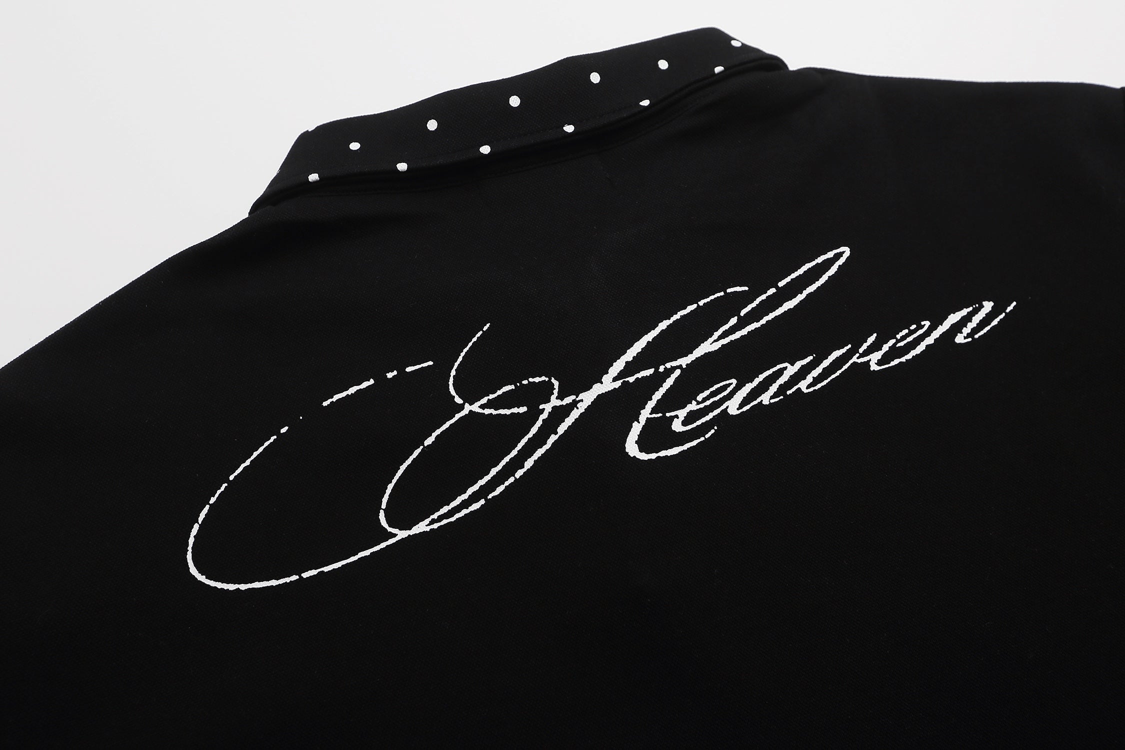 Studded Collar Graphic Polo Shirt | Y2K Streetwear